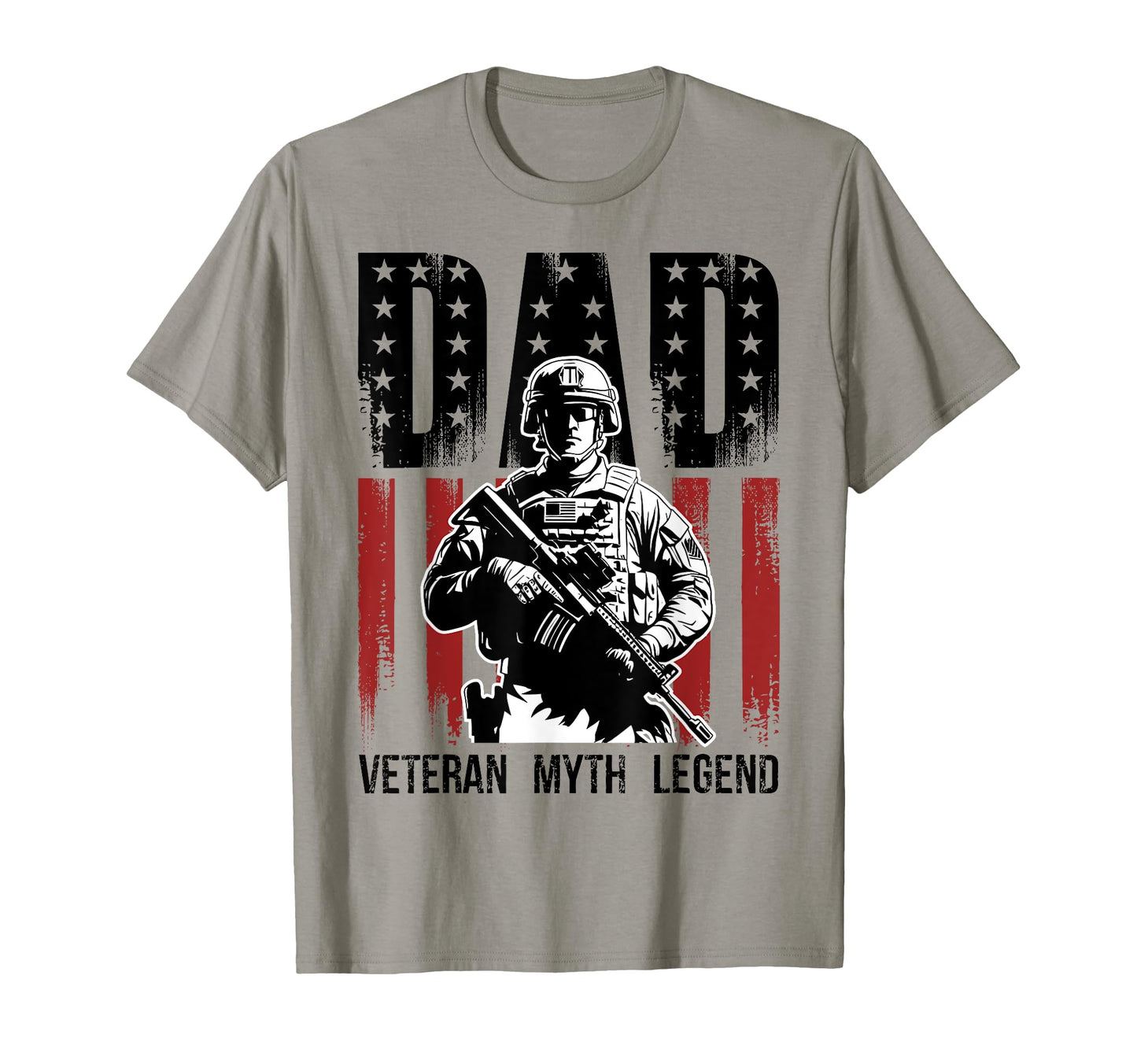 Dad Veteran Myth Legend Fathers Day Dad T-Shirt - Unique Graphic Men Women - T-Shirt, Sweatshirt, Hoodie