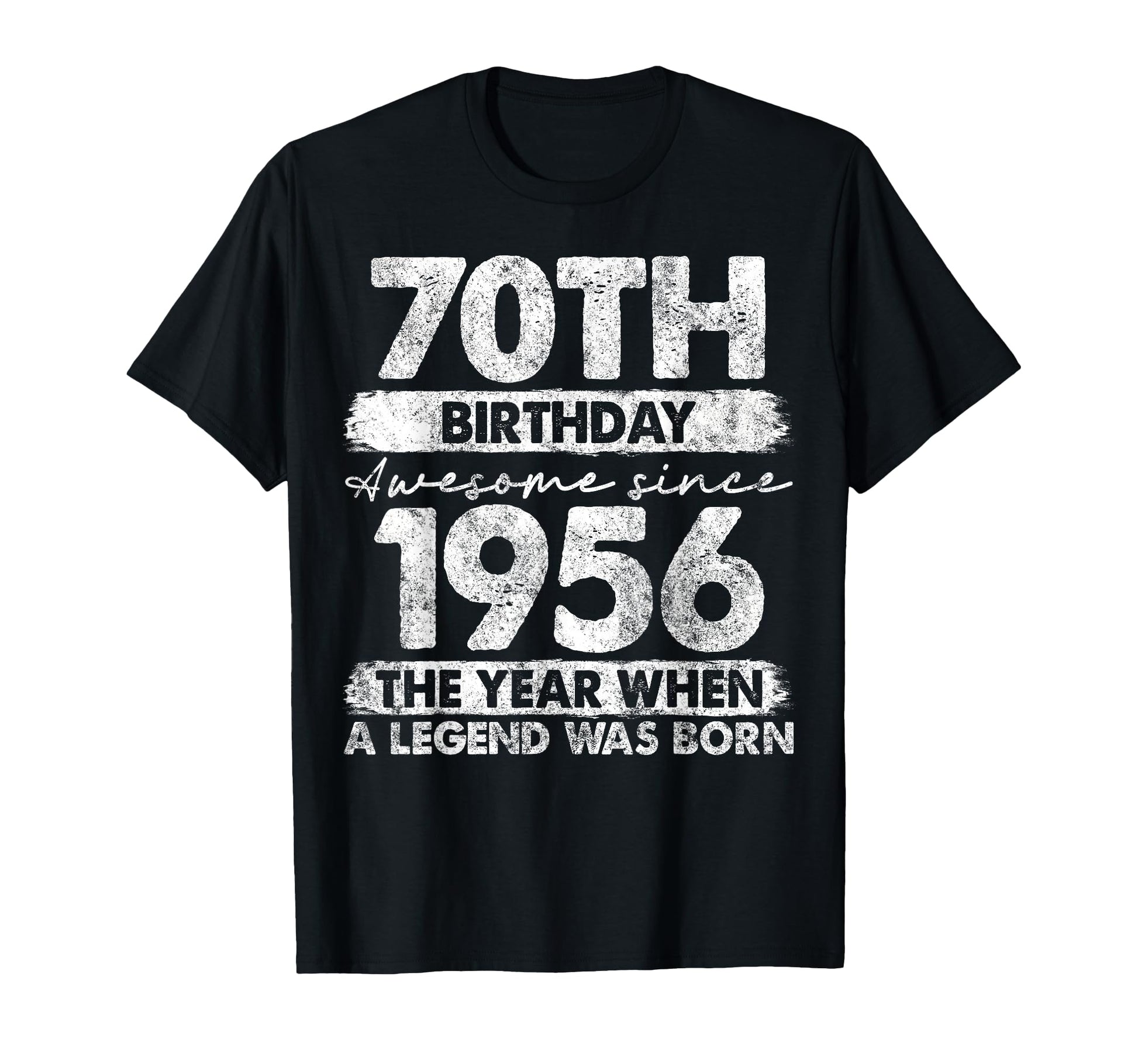 70 Year Old Gifts 1956 70Th Birthday T-Shirt - Custom Art Print Men Women - T-Shirt, Sweatshirt, Hoodie