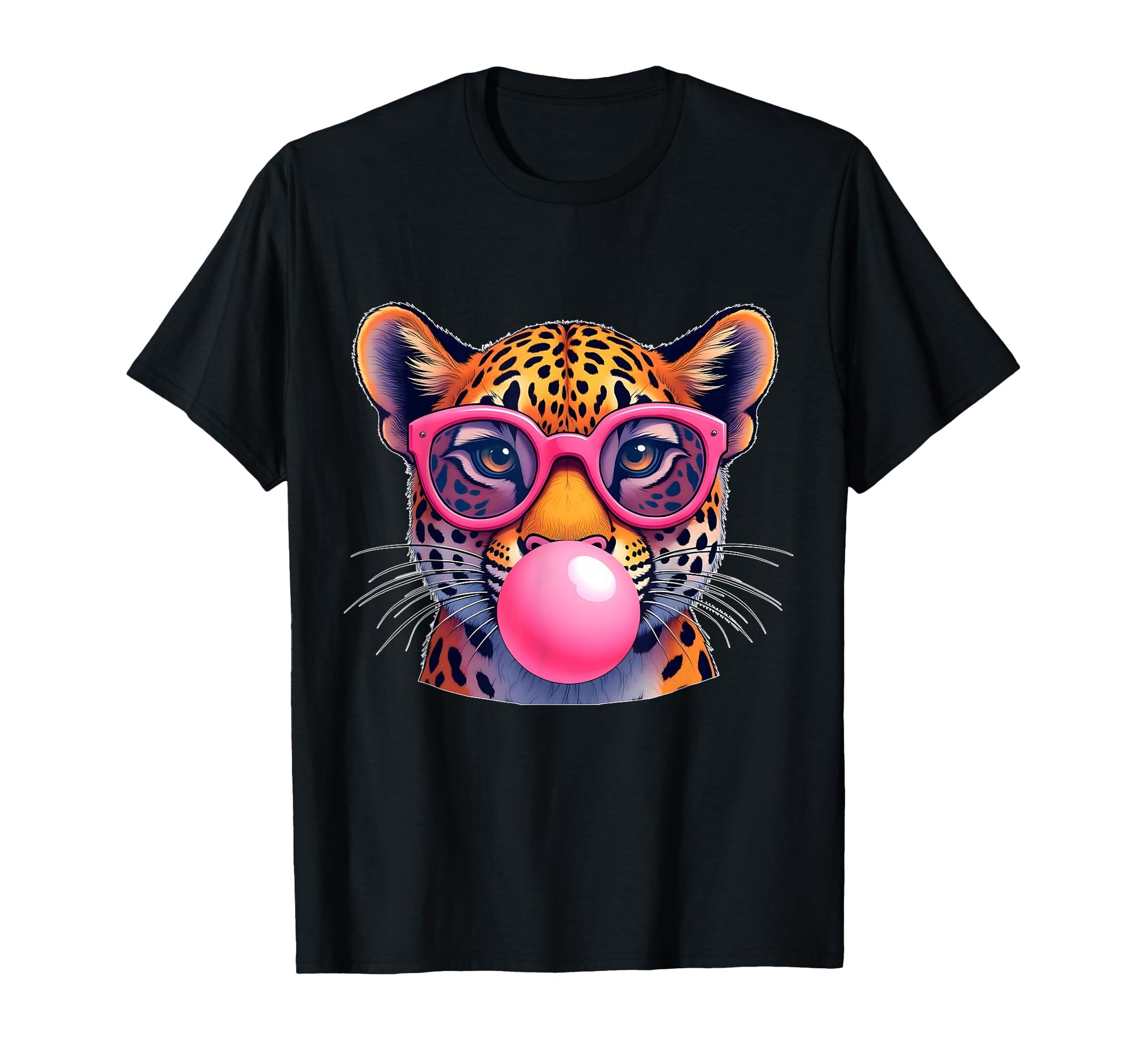 Leopard Cheetah Jaguar Cat Sunglasses T-Shirt - Unique Graphic Men Women - T-Shirt, Sweatshirt, Hoodie