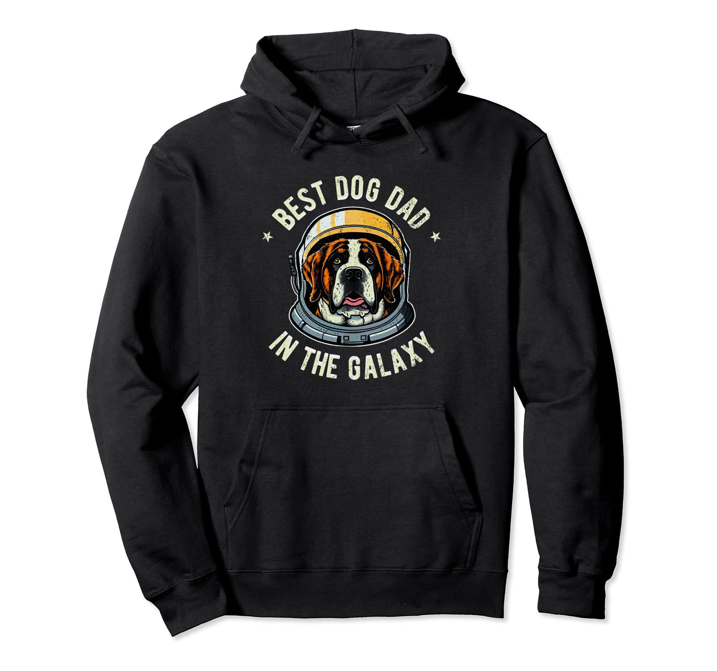 Best Saint Bernard Dog Dad Galaxy Hoodie - Unique Graphic Men Women - T-Shirt, Sweatshirt, Hoodie