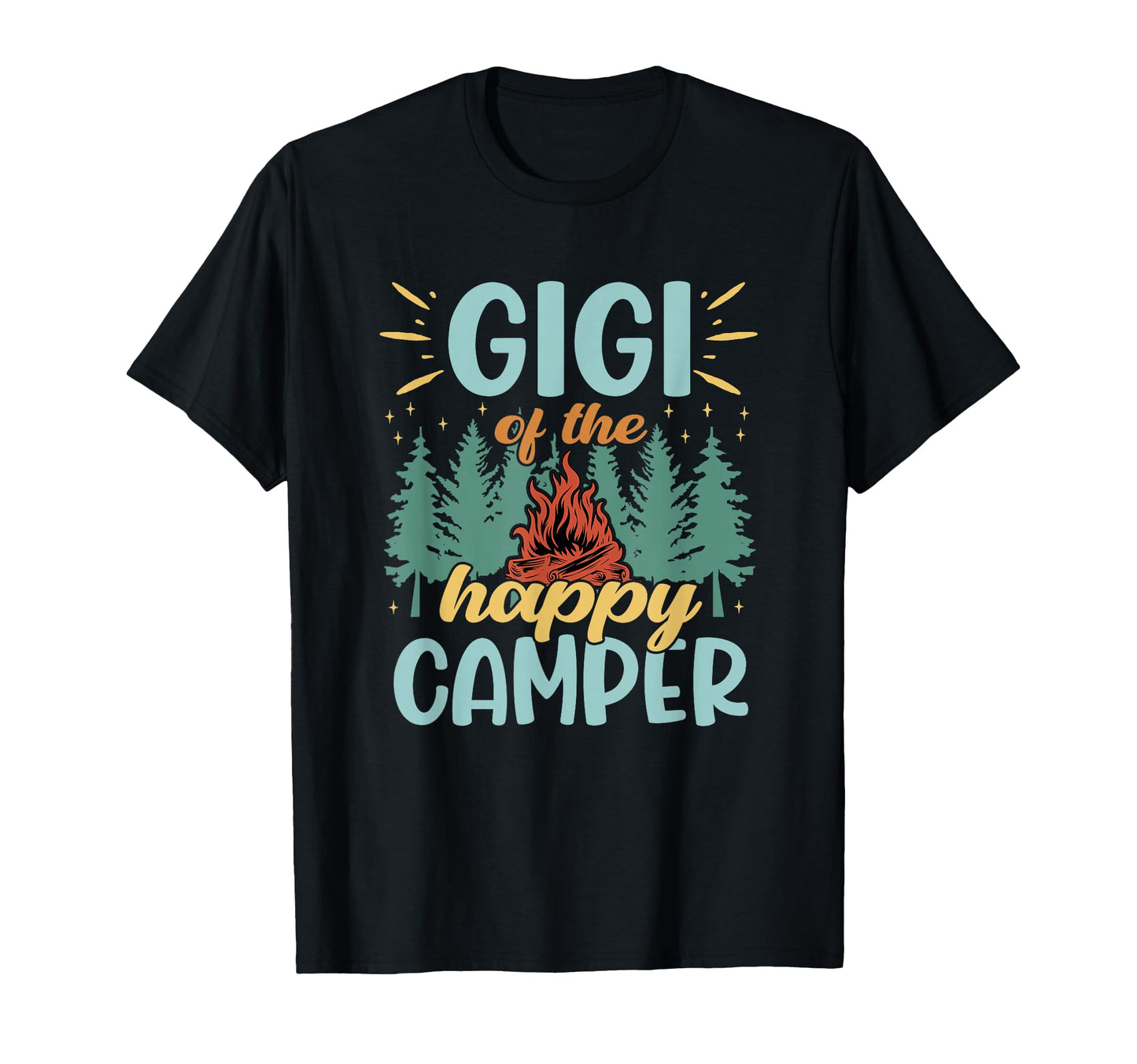 Gigi Happy Camper First Birthday T-Shirt - Casual Everyday Wear for Adults - T-Shirt, Sweatshirt, Hoodie