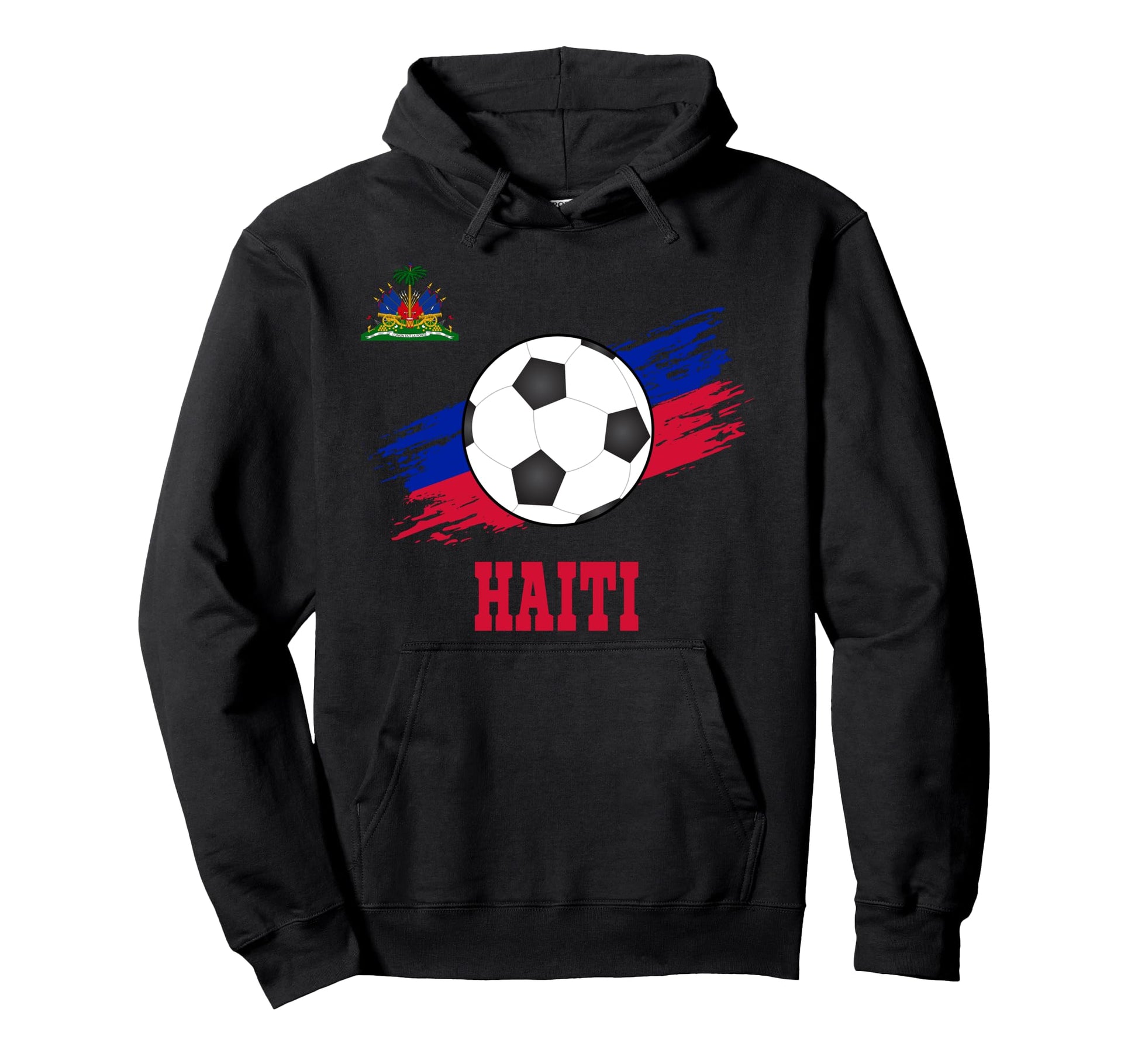 Haiti Soccer Haitian Football Hoodie - Casual Everyday Wear for Adults - T-Shirt, Sweatshirt, Hoodie