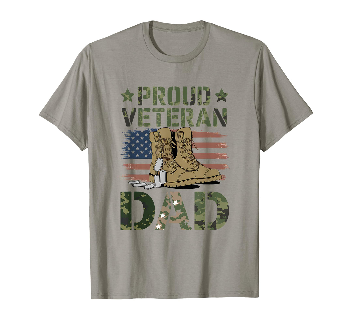 Proud Veteran Dad Patriotic American T-Shirt - Unique Graphic for Adults - T-Shirt, Sweatshirt, Hoodie