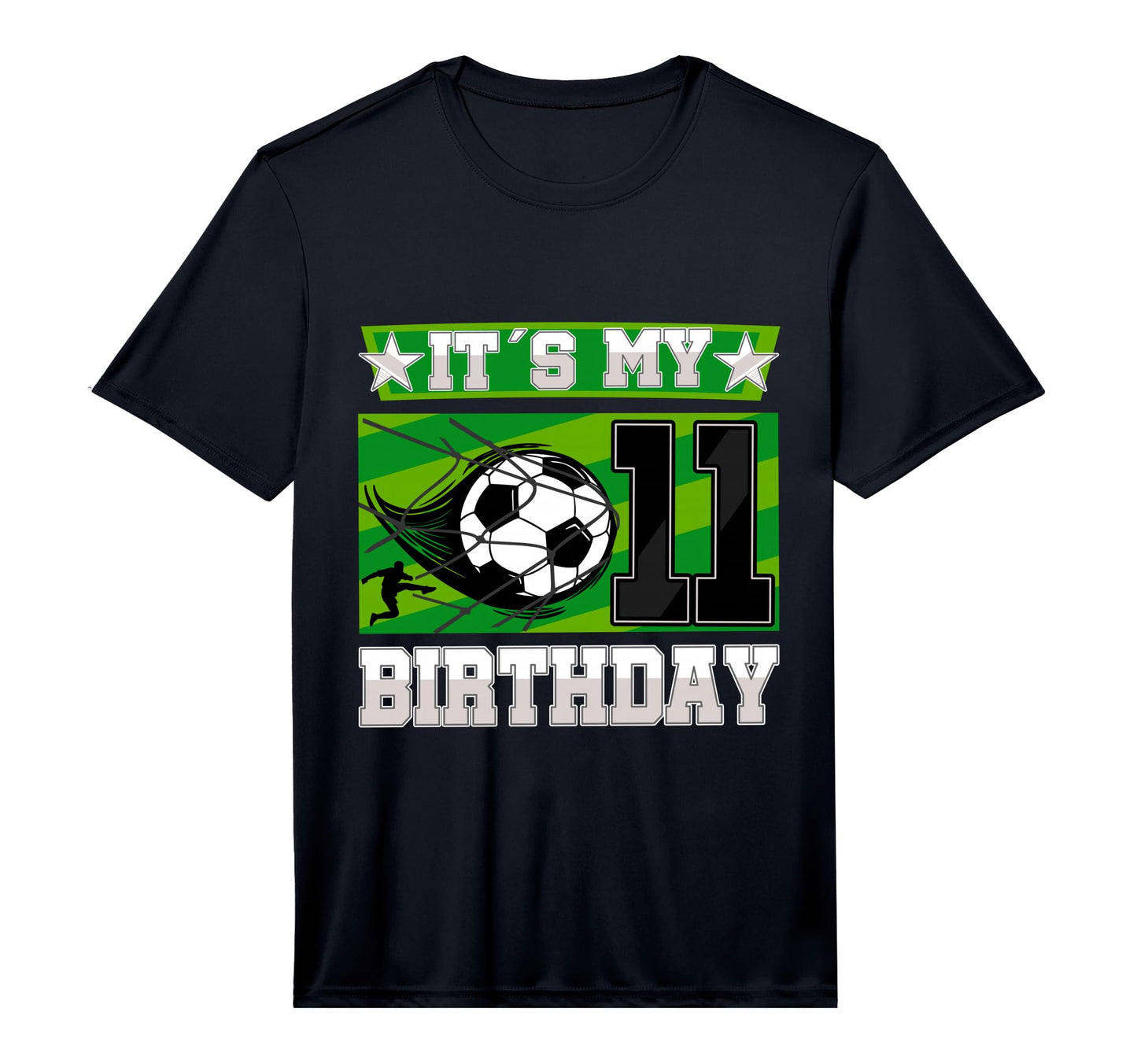 Soccer Birthday Party 11Th Birthday T-Shirt - Aesthetic Graphic for Adults - T-Shirt, Sweatshirt, Hoodie
