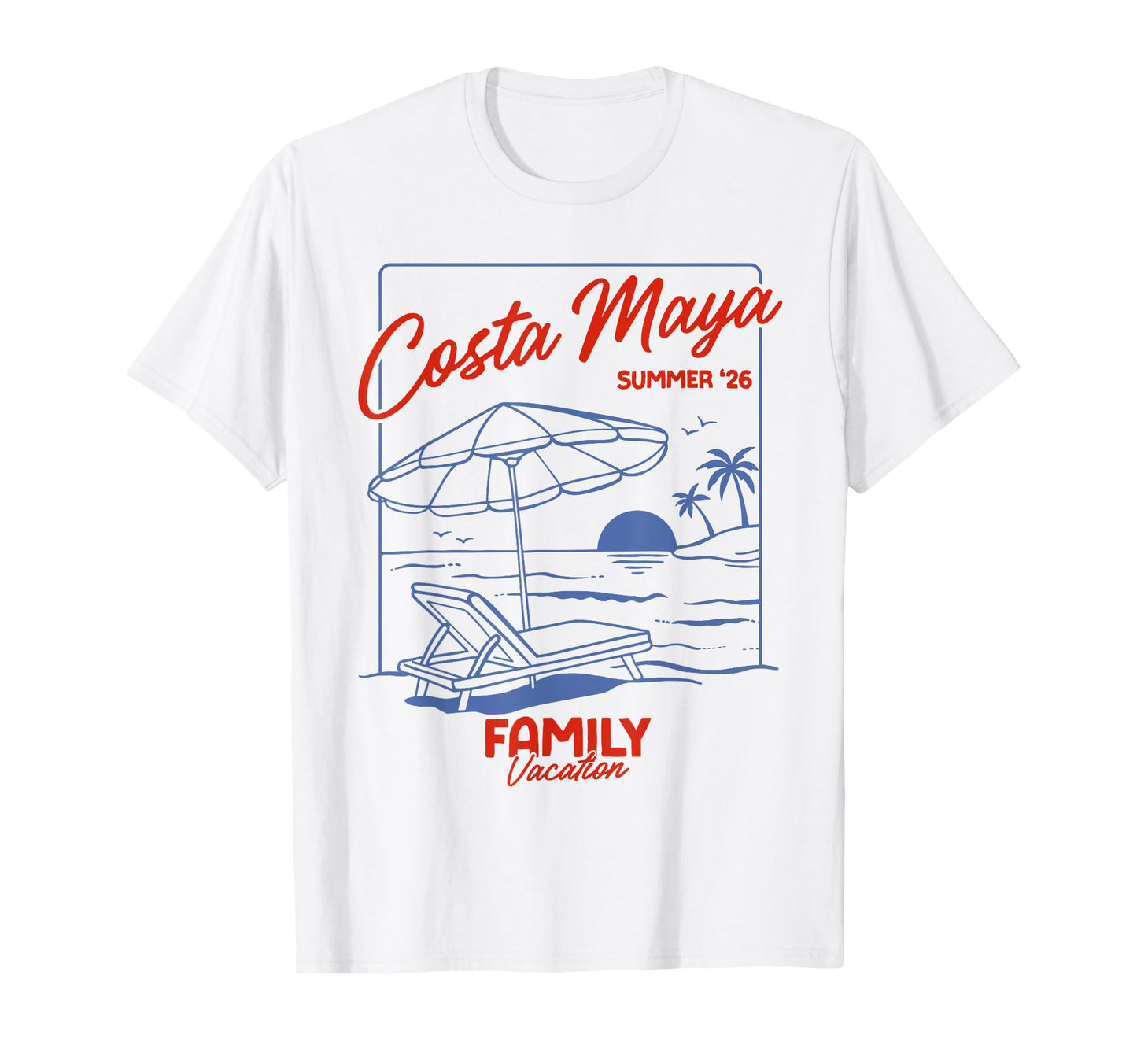 Costa Maya Summer 26 Family Matching T-Shirt - Minimalist Print Unisex - T-Shirt, Sweatshirt, Hoodie