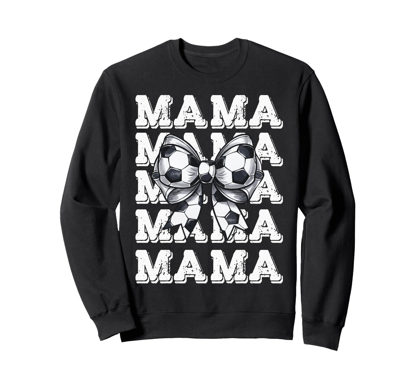Coquette Soccer Bow Mama Sister Sweatshirt - Custom Art Print Men Women - T-Shirt, Sweatshirt, Hoodie