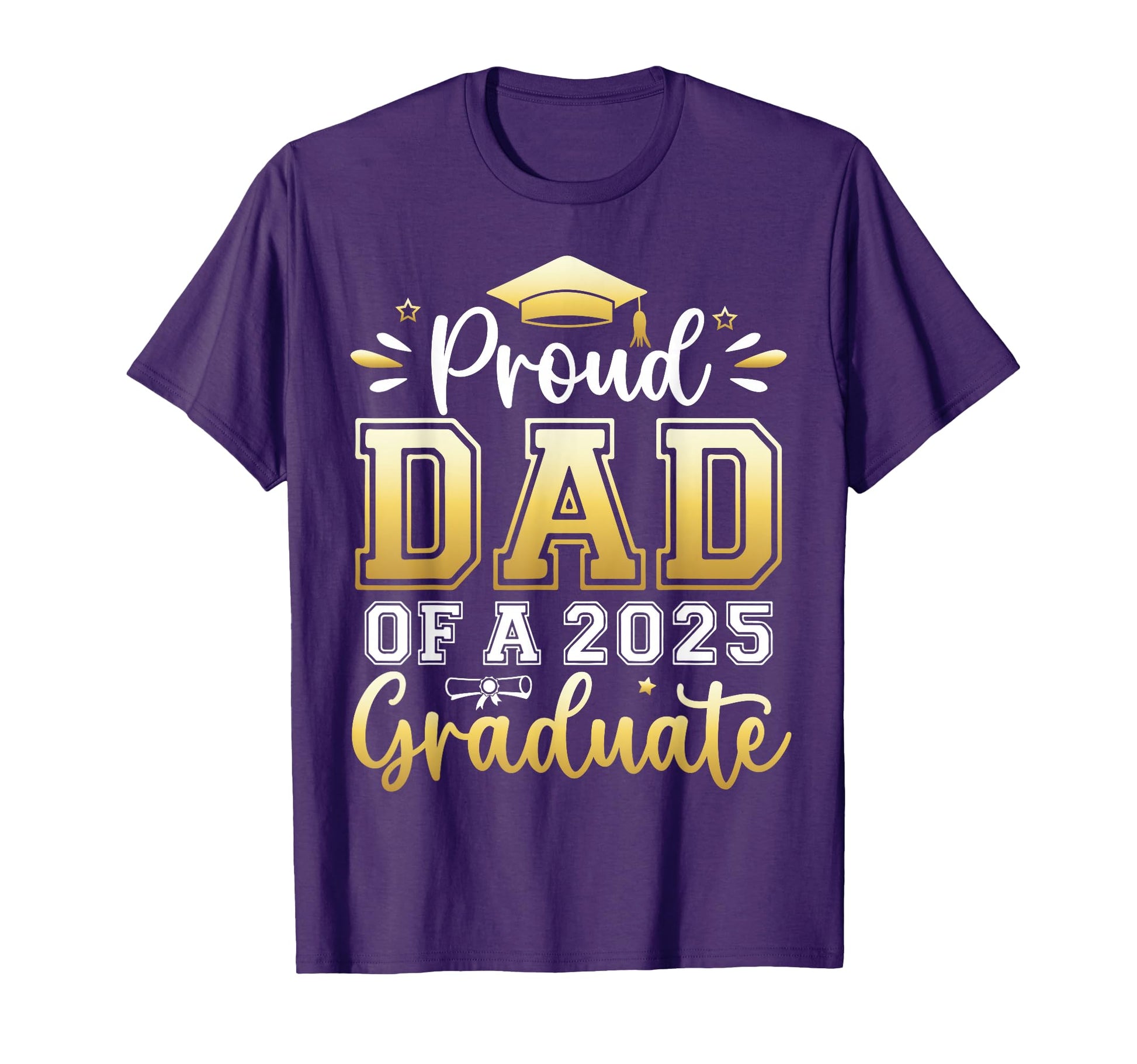 Proud Dad 2025 Graduate Senior T-Shirt - Aesthetic Graphic Unisex - T-Shirt, Sweatshirt, Hoodie