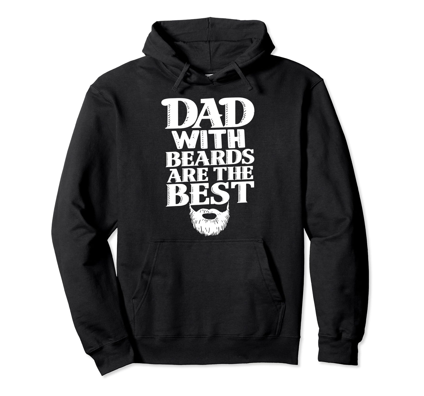 Bearded Dad Novelty Funny Best Beard Lover Hoodie - Unique Graphic Unisex - T-Shirt, Sweatshirt, Hoodie