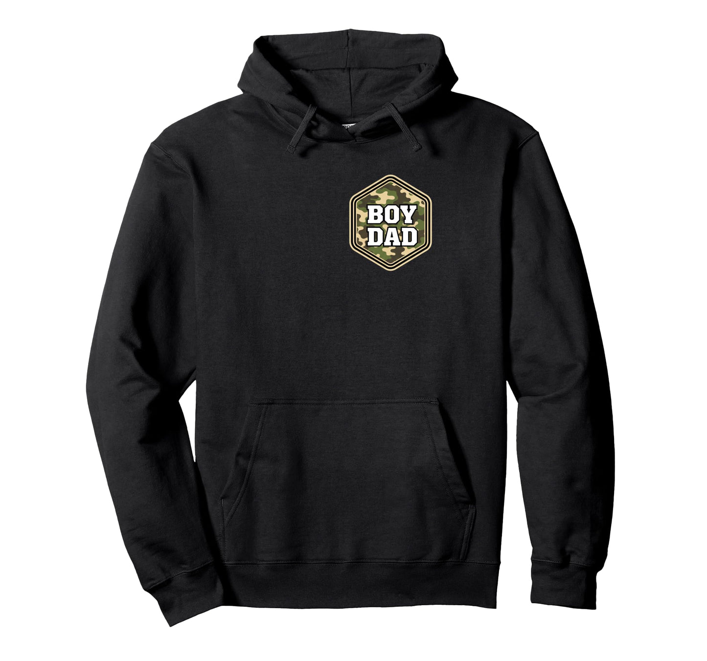 Dad Camo Badge Dad Hunting Fishing Hoodie - Streetwear Style for Adults - T-Shirt, Sweatshirt, Hoodie