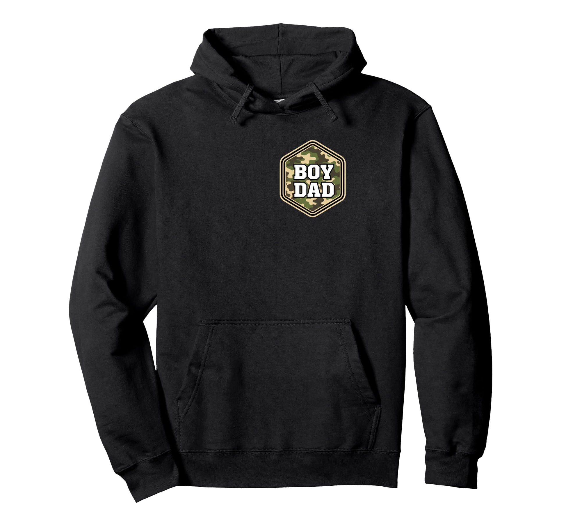 Dad Camo Badge Dad Hunting Fishing Hoodie - Streetwear Style for Adults - T-Shirt, Sweatshirt, Hoodie