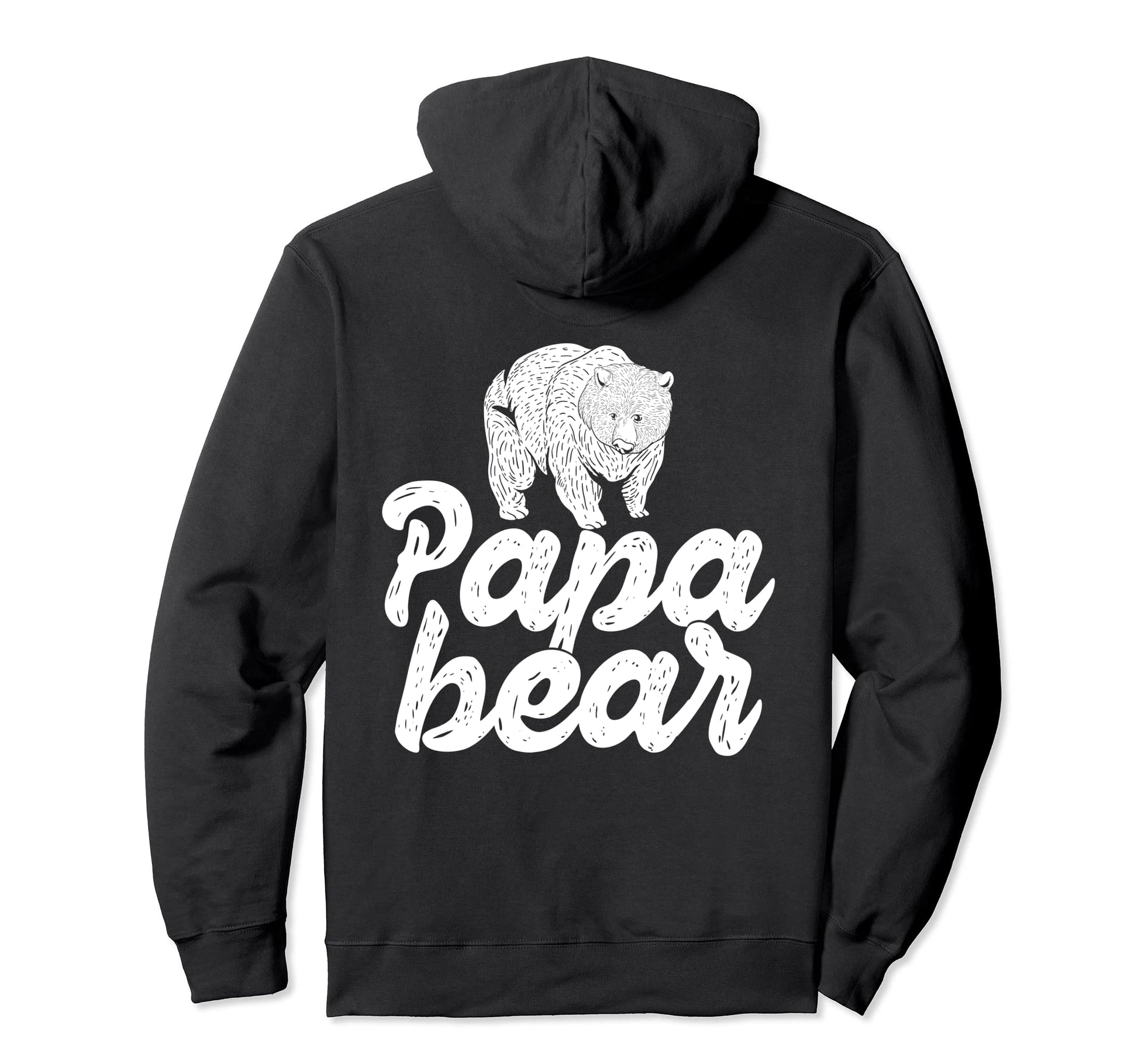 Bear Family Papa Dad Daddy Animal Papa Hoodie - Graphic Print Men Women - T-Shirt, Sweatshirt, Hoodie