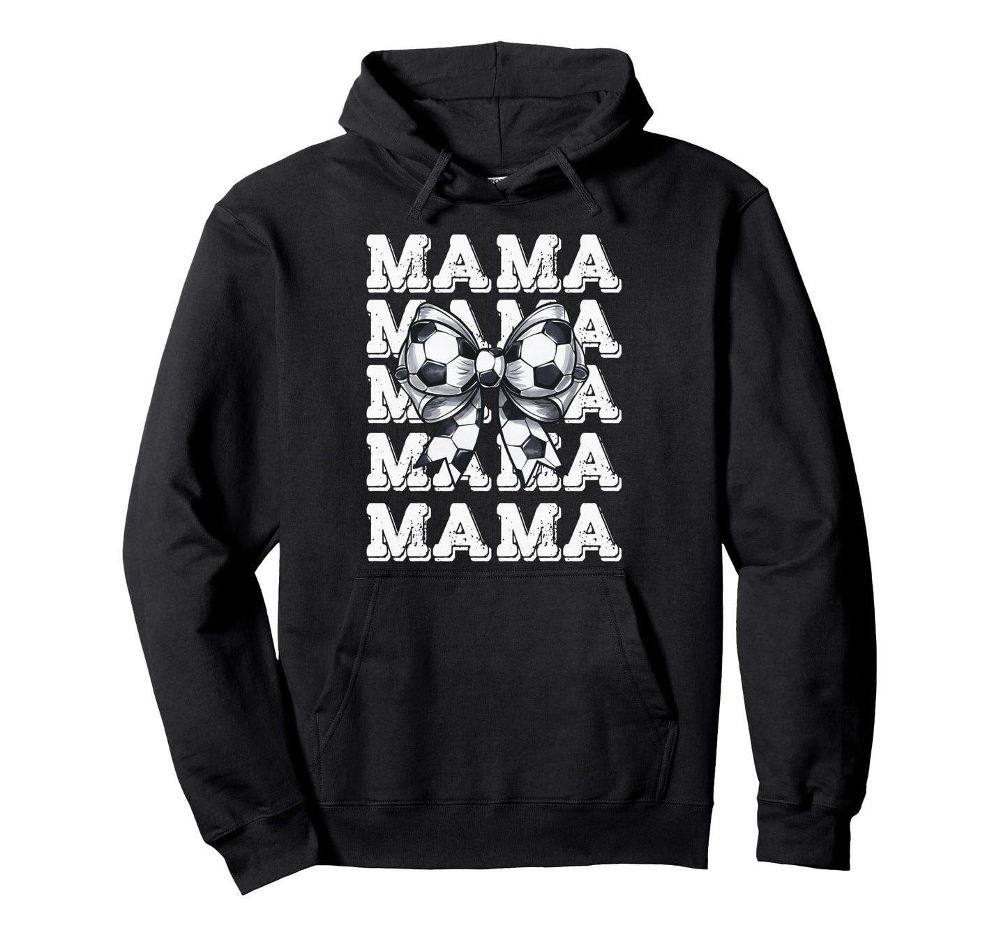 Coquette Soccer Bow Mama Sister Hoodie - Casual Everyday Wear for Adults - T-Shirt, Sweatshirt, Hoodie