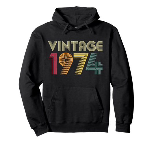 50Th Birthday Gift 1974 Mom Dad Hoodie - Custom Art Print Men Women - T-Shirt, Sweatshirt, Hoodie