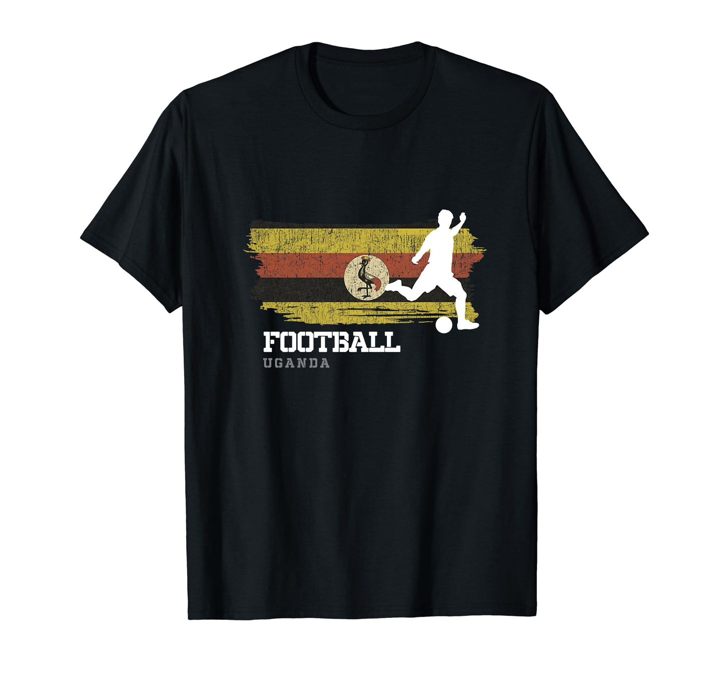 Football Uganda Flag Football Team T-Shirt - Minimalist Print Unisex - T-Shirt, Sweatshirt, Hoodie