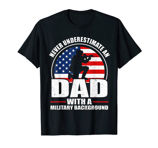American Flag Never Underestimate T-Shirt - Custom Art Print for Adults - T-Shirt, Sweatshirt, Hoodie