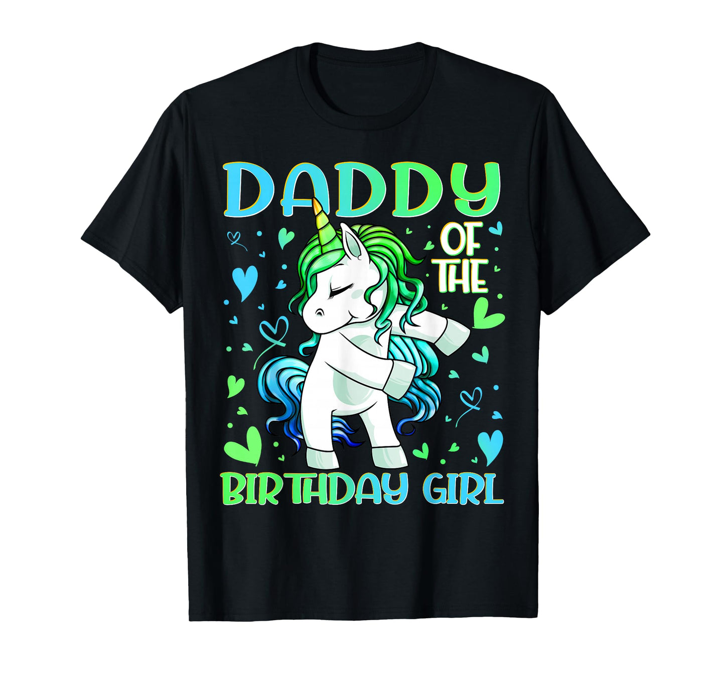 Daddy Birthday Flossing Unicorn Dad T-Shirt - Streetwear Style for Adults - T-Shirt, Sweatshirt, Hoodie