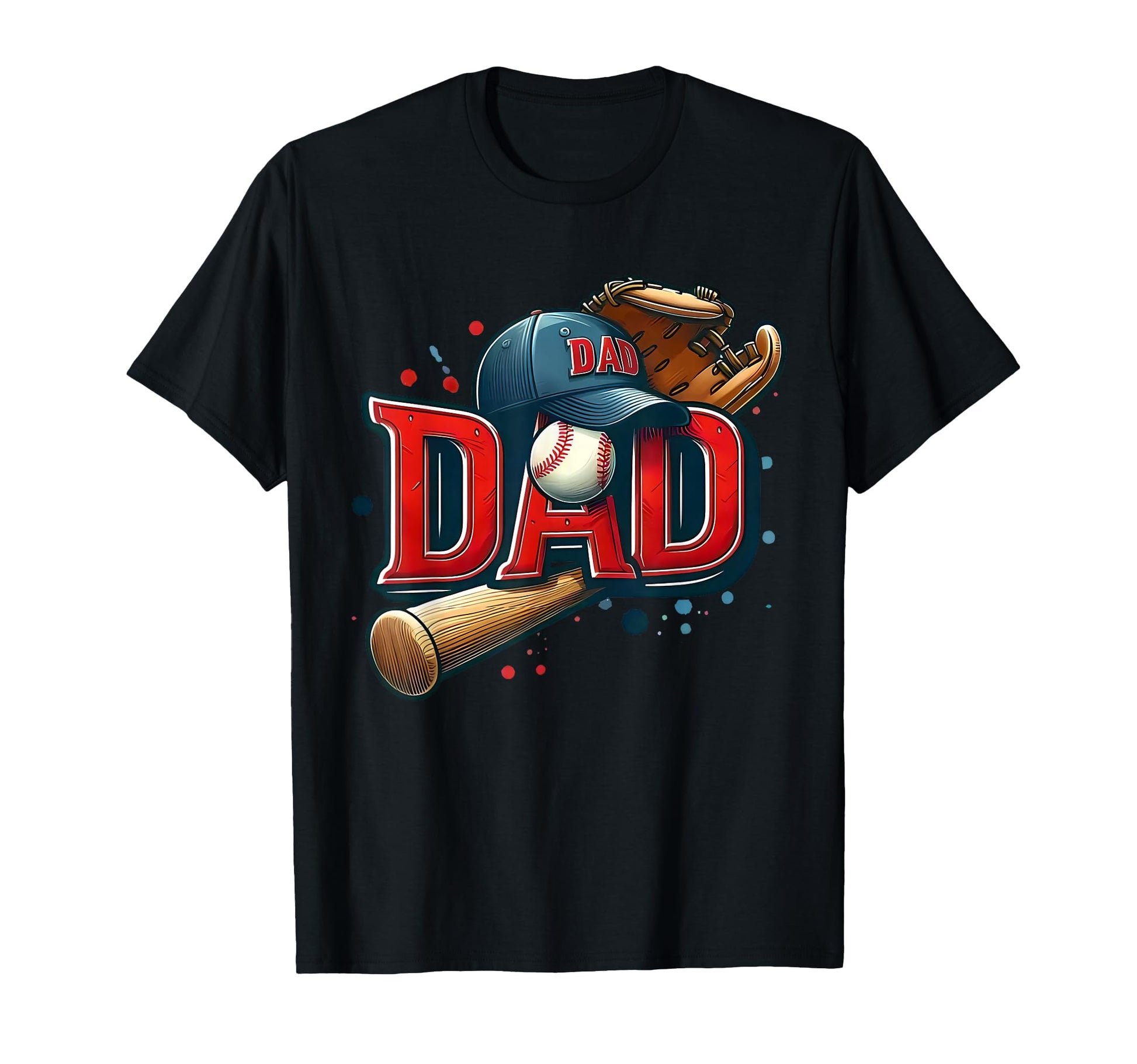 Baseball Dad Hat Funny Sports Dad Bat T-Shirt - Minimalist Print Unisex - T-Shirt, Sweatshirt, Hoodie