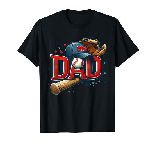 Baseball Dad Hat Funny Sports Dad Bat T-Shirt - Minimalist Print Unisex - T-Shirt, Sweatshirt, Hoodie
