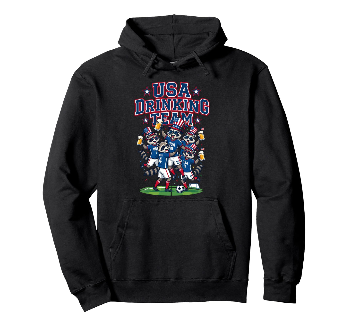 Usa Raccoon Soccer Tournament 2016 Friends Hoodie - Trendy Graphic Unisex - T-Shirt, Sweatshirt, Hoodie