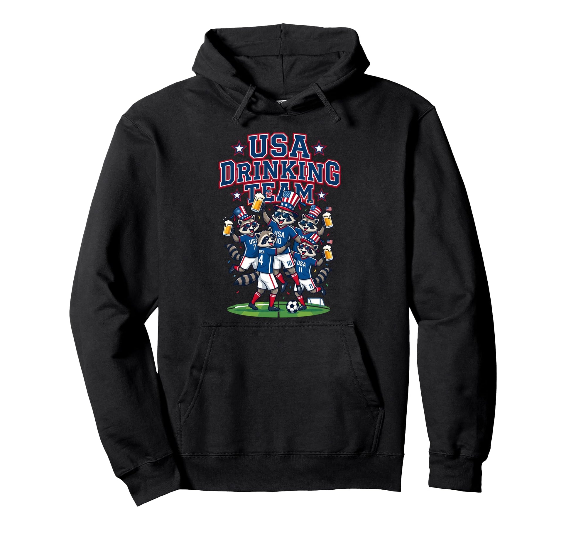 Usa Raccoon Soccer Tournament 2016 Friends Hoodie - Trendy Graphic Unisex - T-Shirt, Sweatshirt, Hoodie