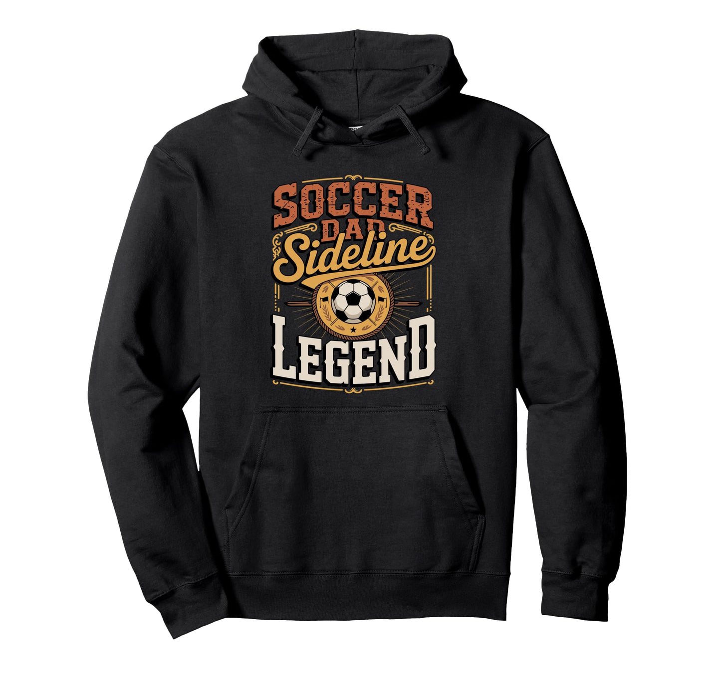 Soccer Dad Sideline Legend Game Father Hoodie - Minimalist Print Unisex - T-Shirt, Sweatshirt, Hoodie