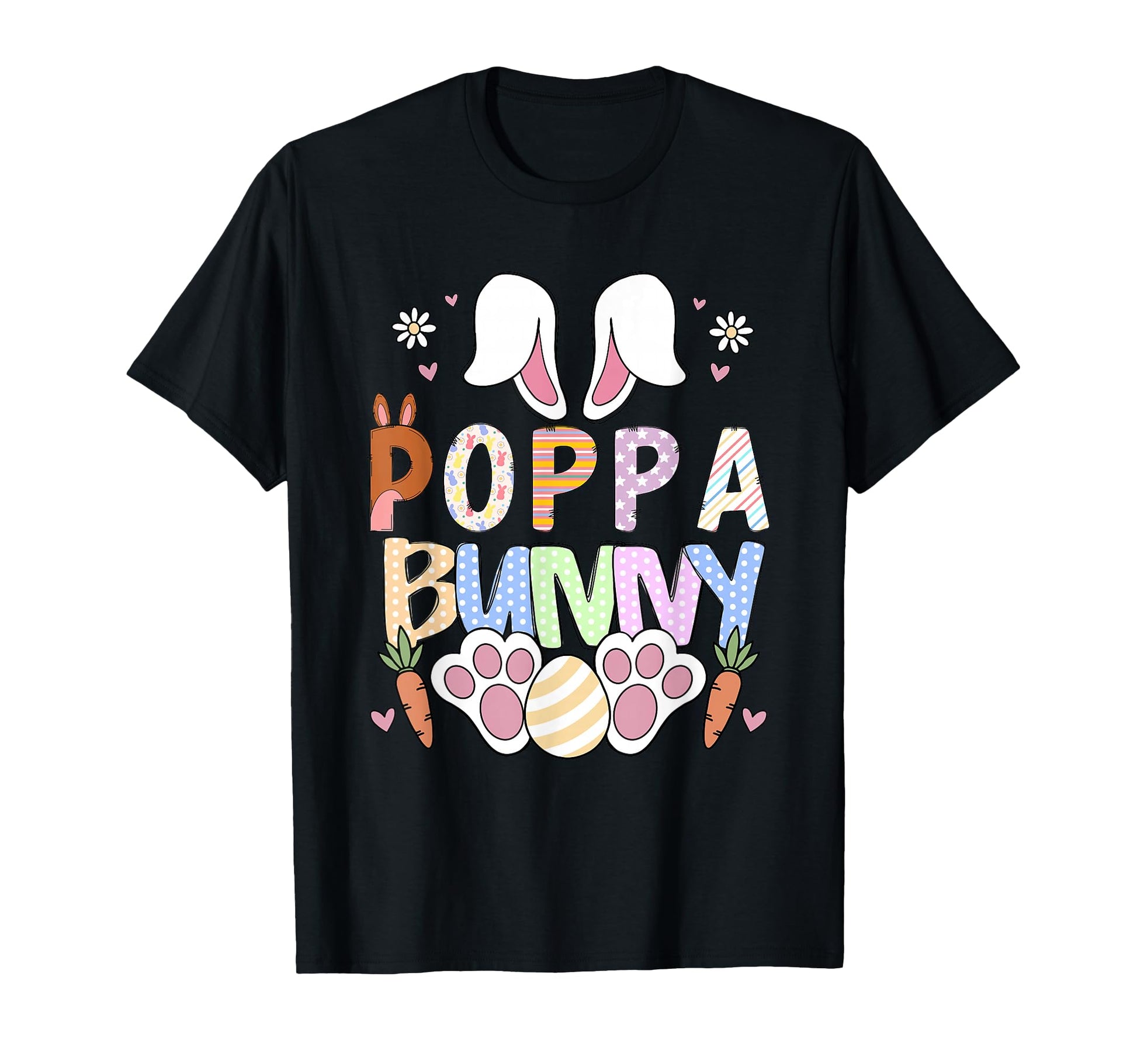 Poppa Bunny Ears Easter Family Matching T-Shirt - Novelty Apparel Unisex - T-Shirt, Sweatshirt, Hoodie