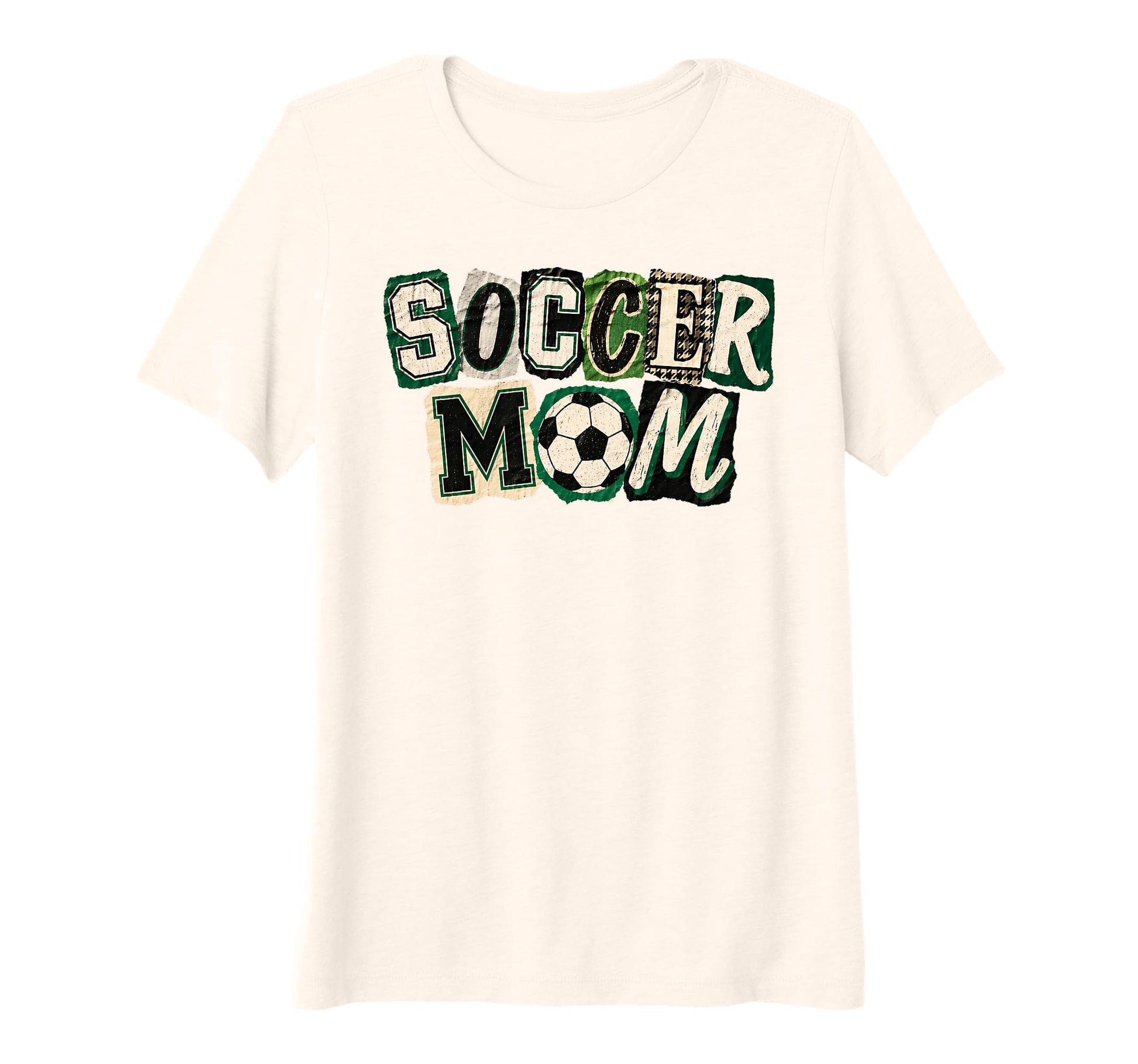 Womens Ransom Note Soccer Mom Tri T-Shirt - Aesthetic Graphic Men Women - T-Shirt, Sweatshirt, Hoodie
