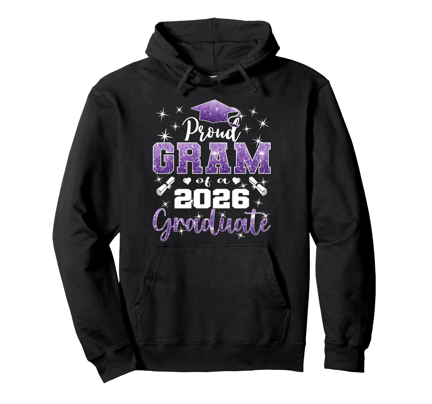 Super Proud Gram 2026 Graduate Senior Hoodie - Aesthetic Graphic Unisex - T-Shirt, Sweatshirt, Hoodie