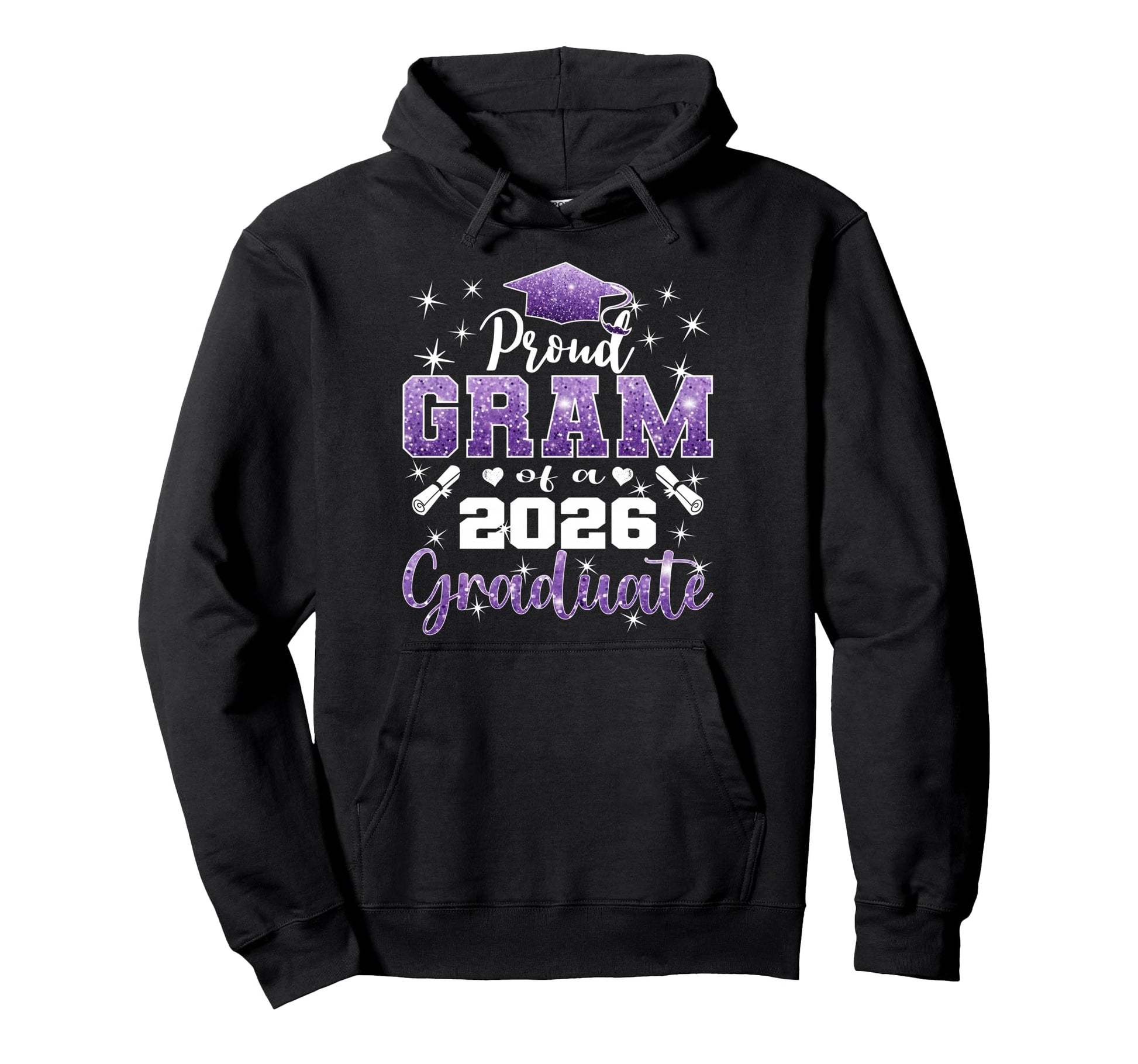 Super Proud Gram 2026 Graduate Senior Hoodie - Aesthetic Graphic Unisex - T-Shirt, Sweatshirt, Hoodie