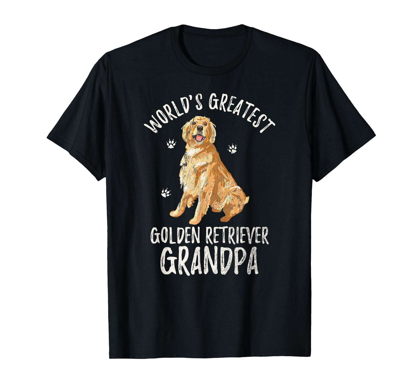 Worlds Greatest Golden Retriever Grandpa T-Shirt - Graphic Print Men Women - T-Shirt, Sweatshirt, Hoodie