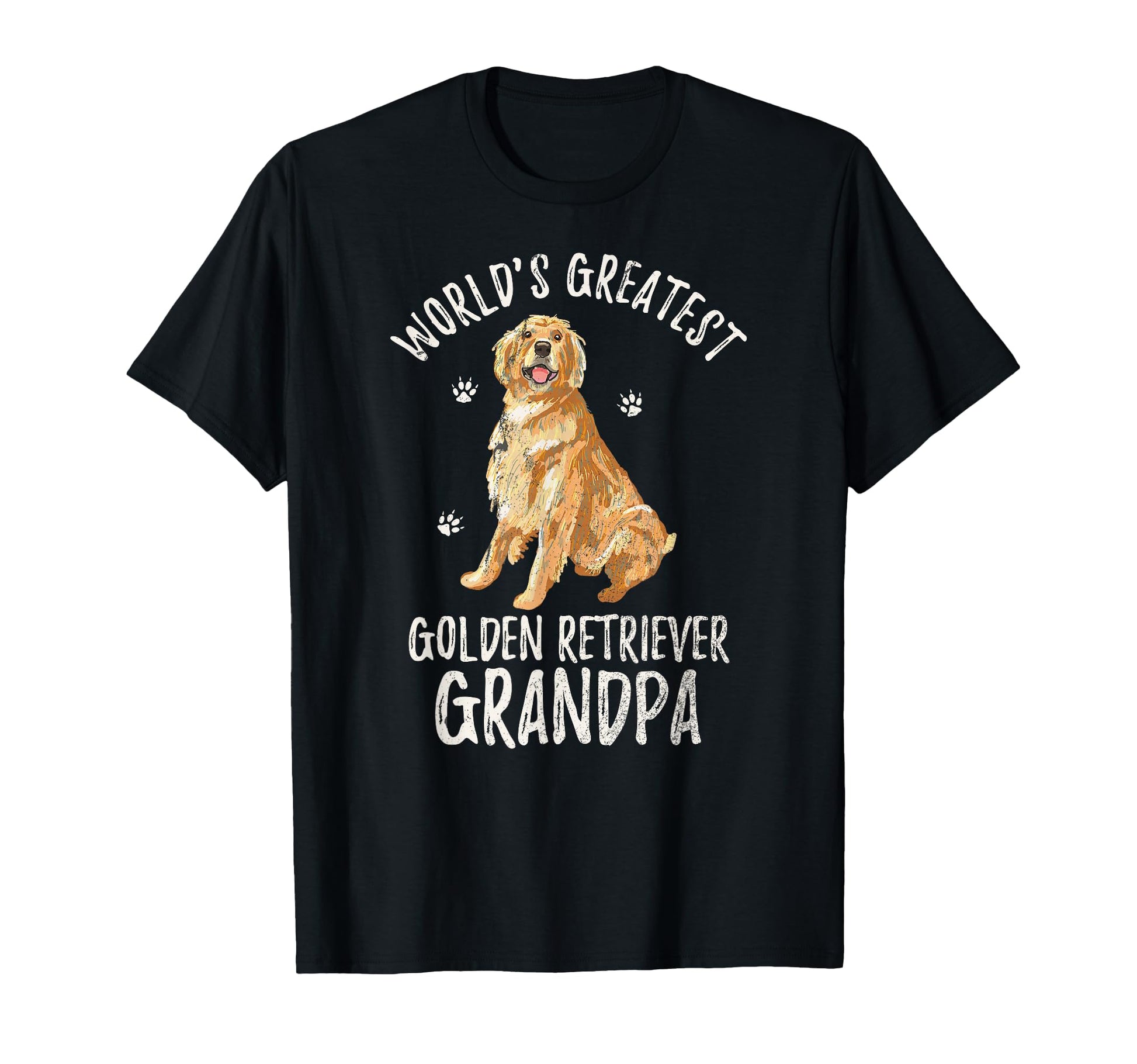 Worlds Greatest Golden Retriever Grandpa T-Shirt - Graphic Print Men Women - T-Shirt, Sweatshirt, Hoodie