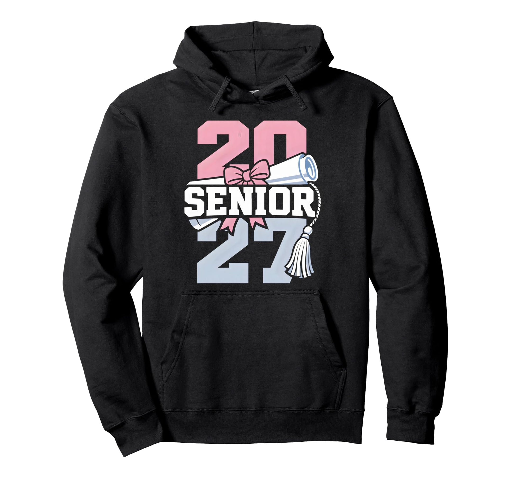 Senior 2027 Graduation School Class Hoodie - Trendy Graphic Unisex - T-Shirt, Sweatshirt, Hoodie