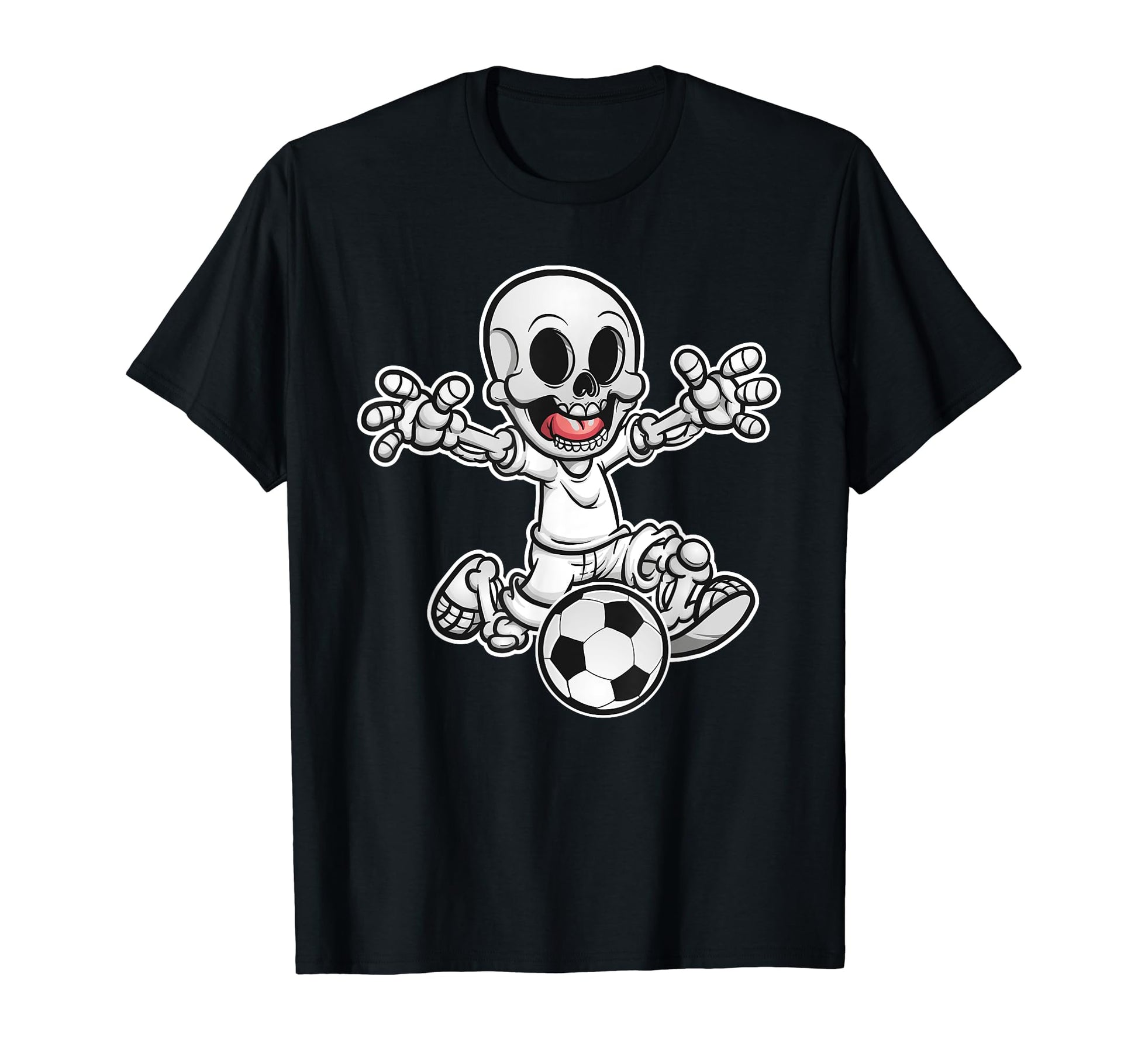 Skeleton Soccer Halloween Funny Sports T-Shirt - Unique Graphic for Adults - T-Shirt, Sweatshirt, Hoodie