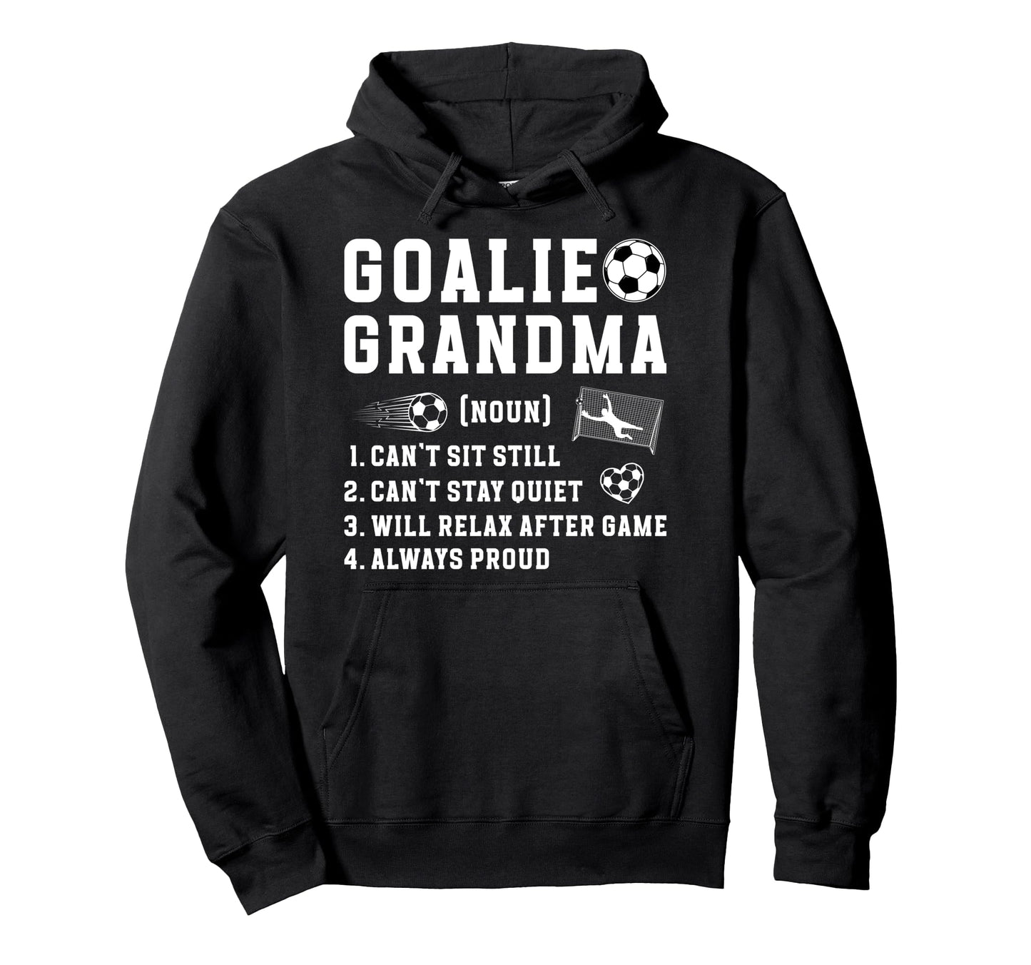 Soccer Goalie Grandma Definition Soccer Hoodie - Aesthetic Graphic Unisex - T-Shirt, Sweatshirt, Hoodie