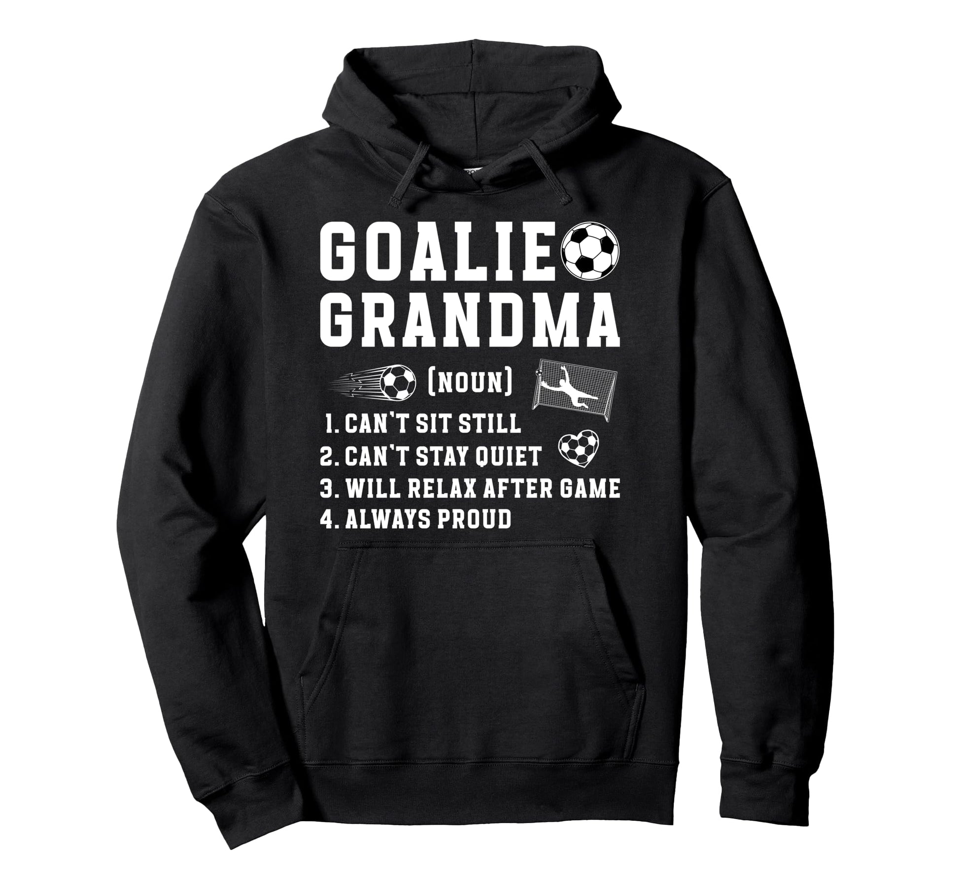Soccer Goalie Grandma Definition Soccer Hoodie - Aesthetic Graphic Unisex - T-Shirt, Sweatshirt, Hoodie