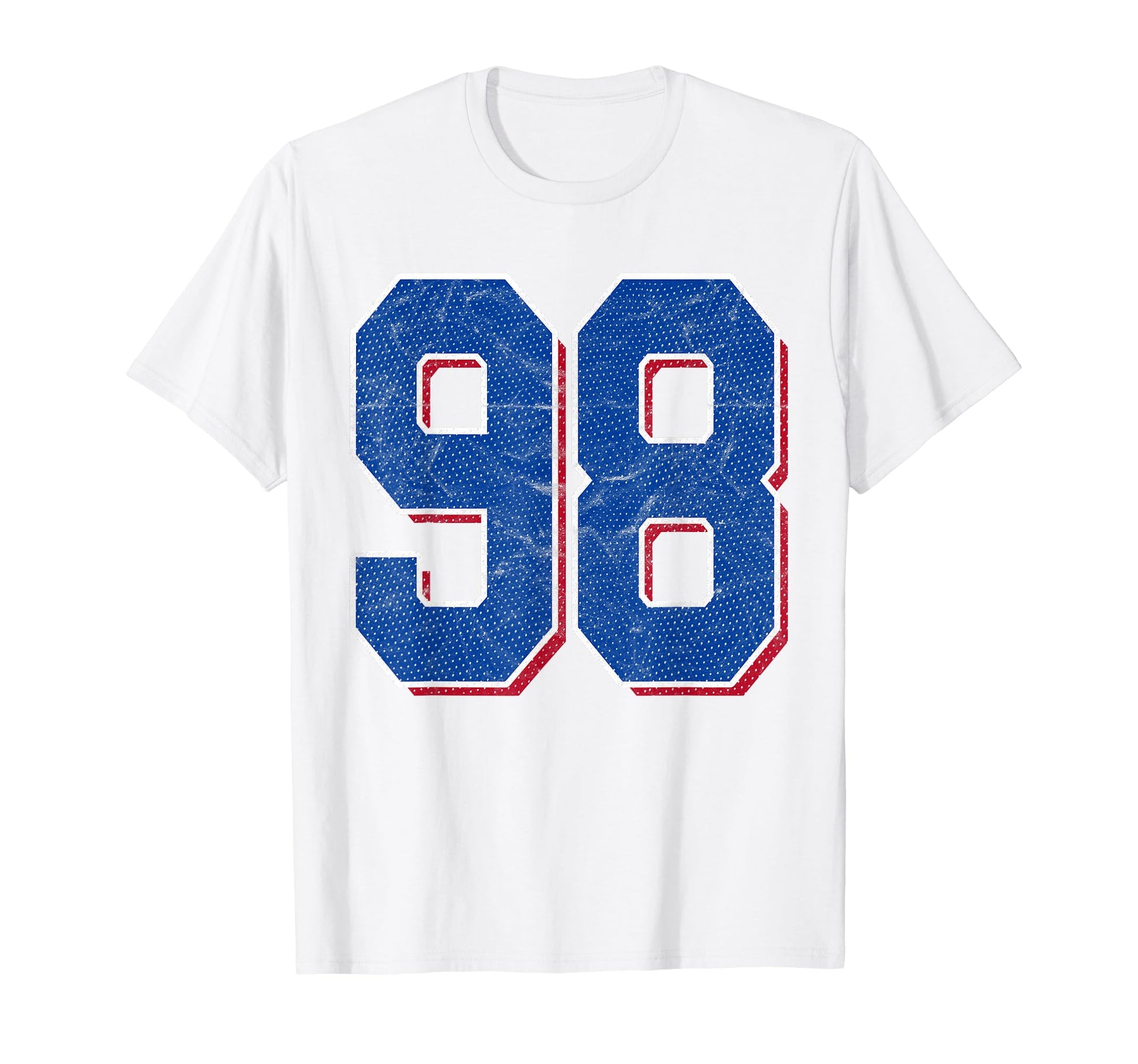 Number 98 Numbered Uniform Sports Team T-Shirt - Unique Graphic Unisex - T-Shirt, Sweatshirt, Hoodie