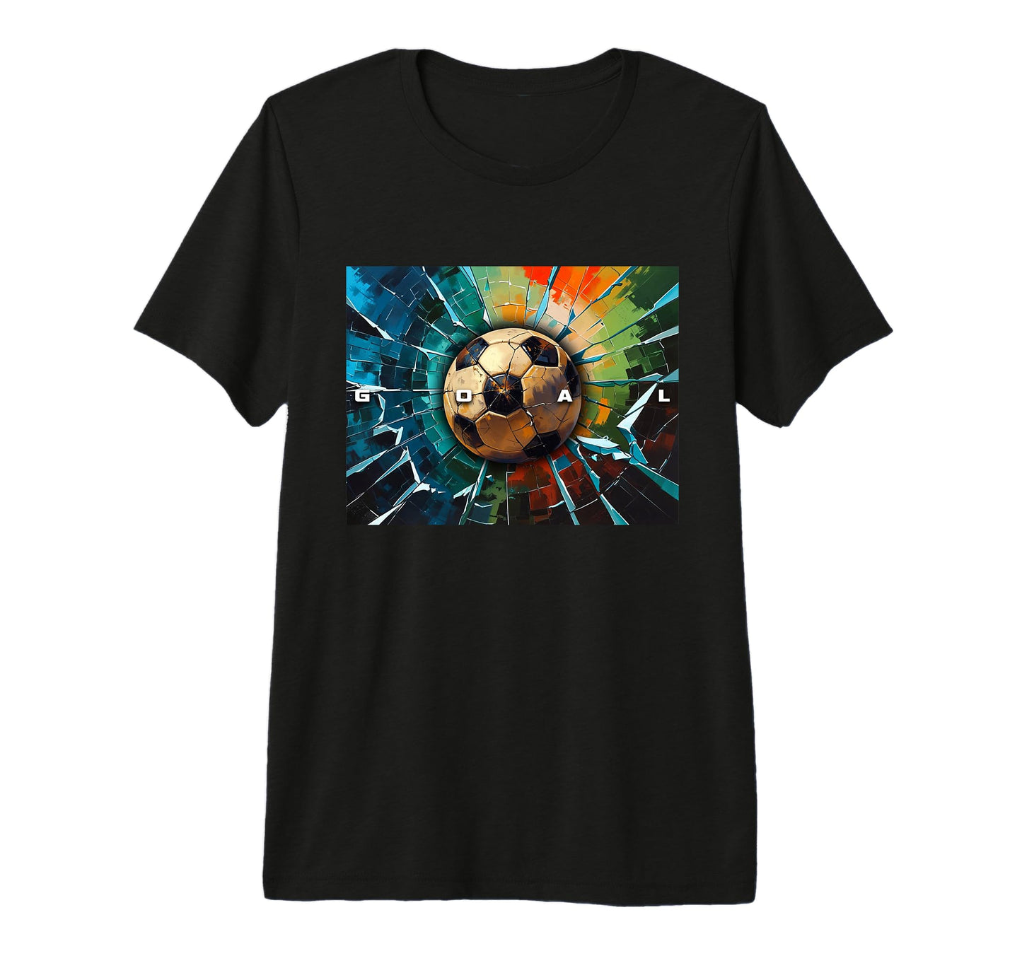 Soccer Tri Blend T-Shirt - Custom Art Print Men Women - T-Shirt, Sweatshirt, Hoodie