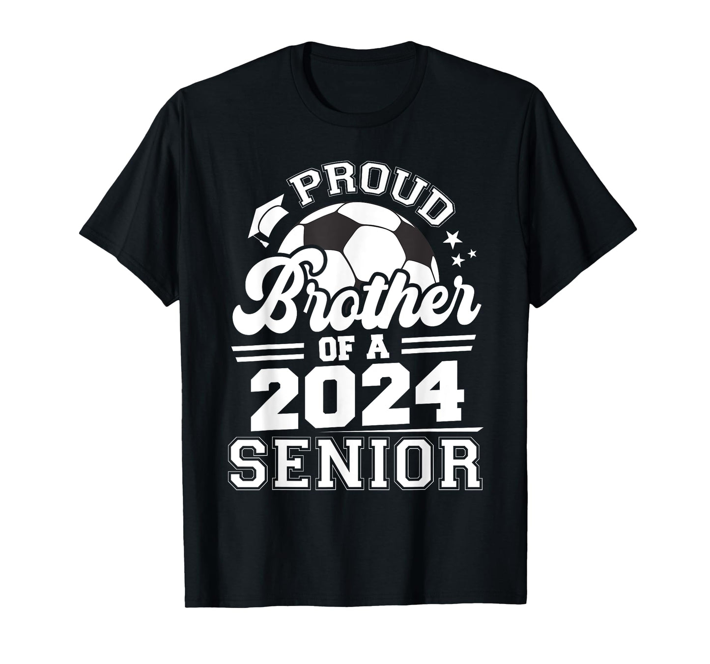 Proud Brother 2024 Senior Graduate T-Shirt - Fun Novelty Design for Adults - T-Shirt, Sweatshirt, Hoodie