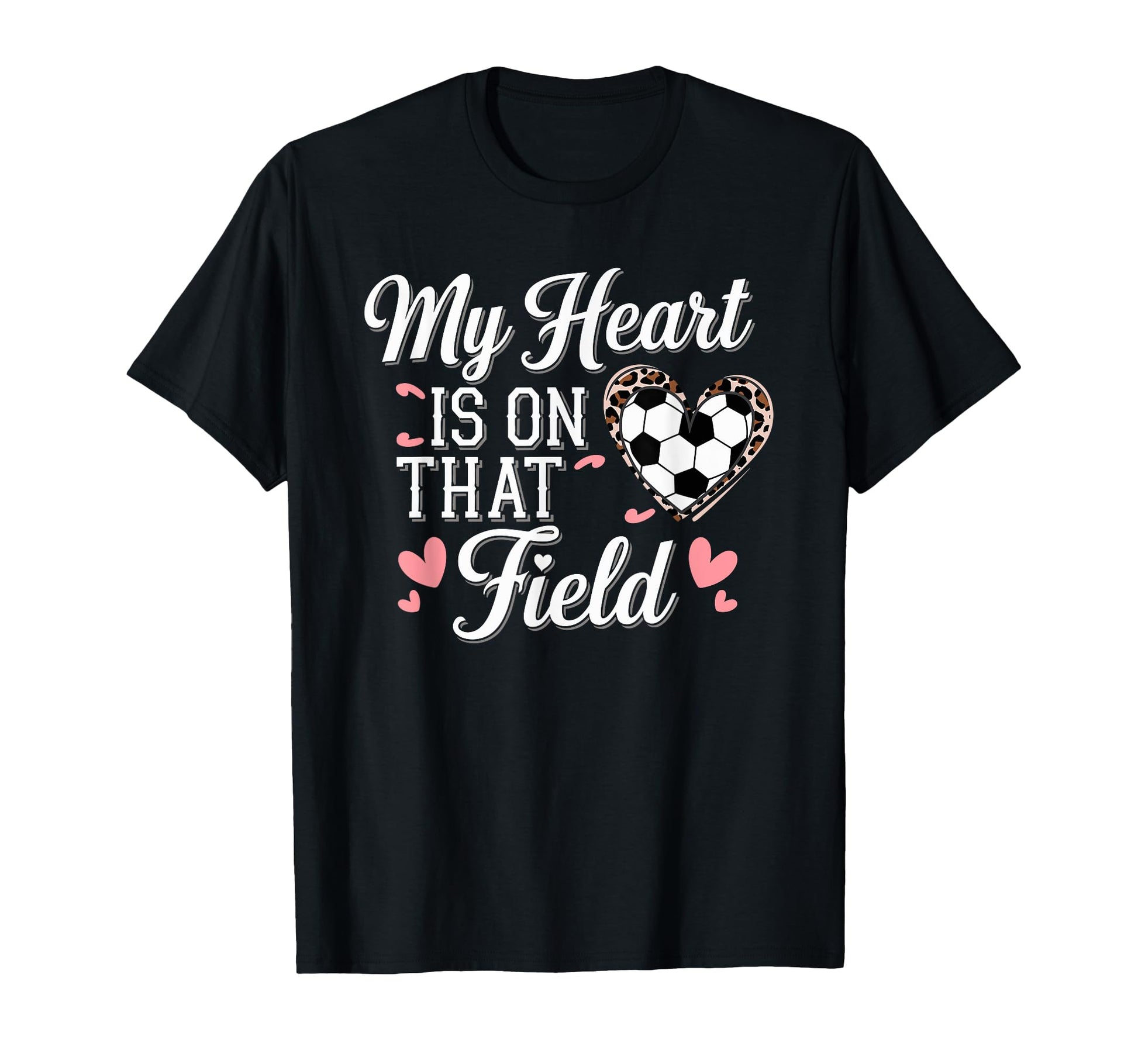 My Heart Is That Field Soccer Mom T-Shirt - Minimalist Print Men Women - T-Shirt, Sweatshirt, Hoodie