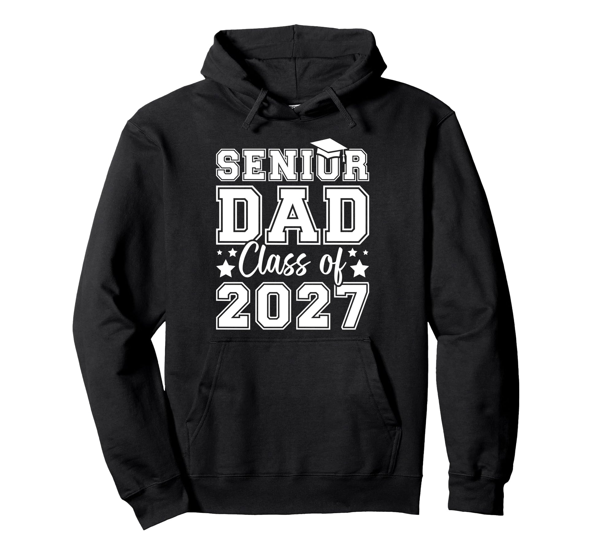 Proud Senior Dad Class 2027 Dad 2027 Hoodie - Graphic Print Unisex - T-Shirt, Sweatshirt, Hoodie