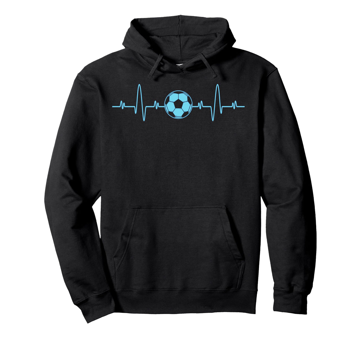 Soccer Heartbeat Soccer Lover Fans Hoodie - Streetwear Style for Adults - T-Shirt, Sweatshirt, Hoodie