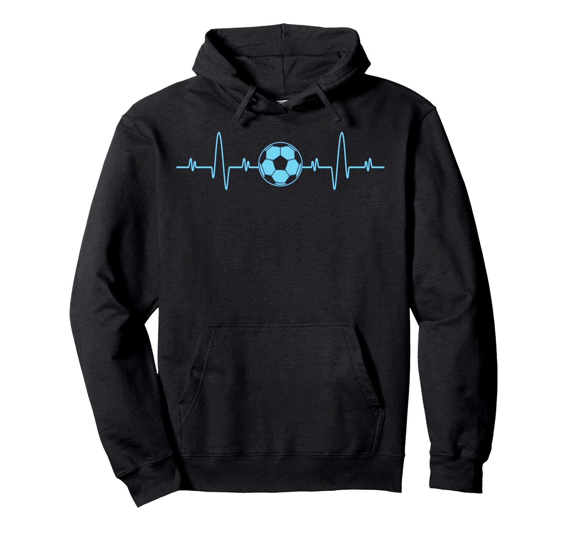Soccer Heartbeat Soccer Lover Fans Hoodie - Streetwear Style for Adults - T-Shirt, Sweatshirt, Hoodie