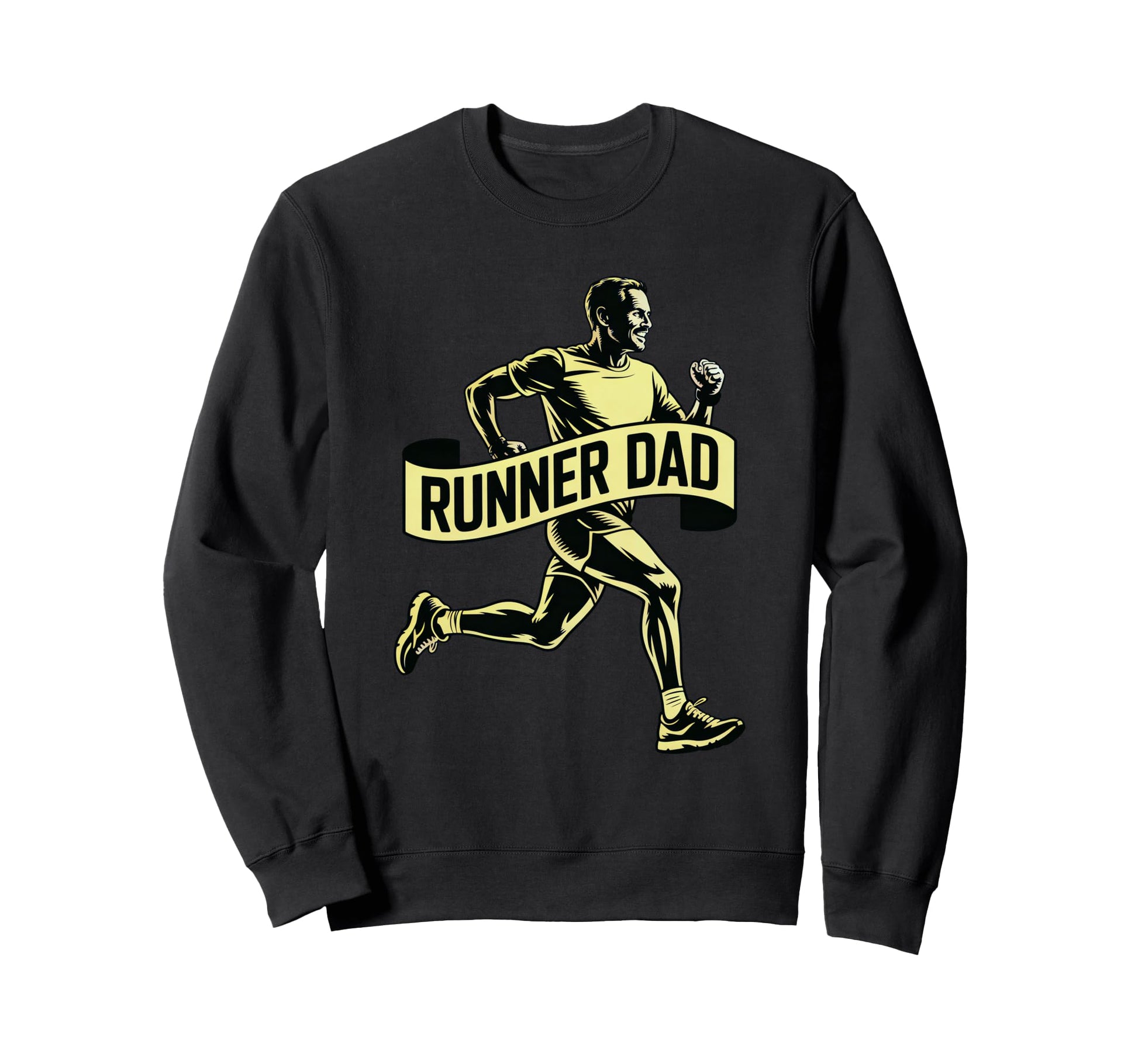 Runner Dad Running Lover Sports Sweatshirt - Minimalist Print for Adults - T-Shirt, Sweatshirt, Hoodie