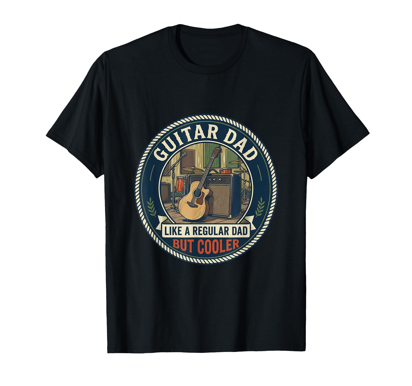 Guitar Dad Musician Acoustic Band Music T-Shirt - Trendy Graphic Men Women - T-Shirt, Sweatshirt, Hoodie