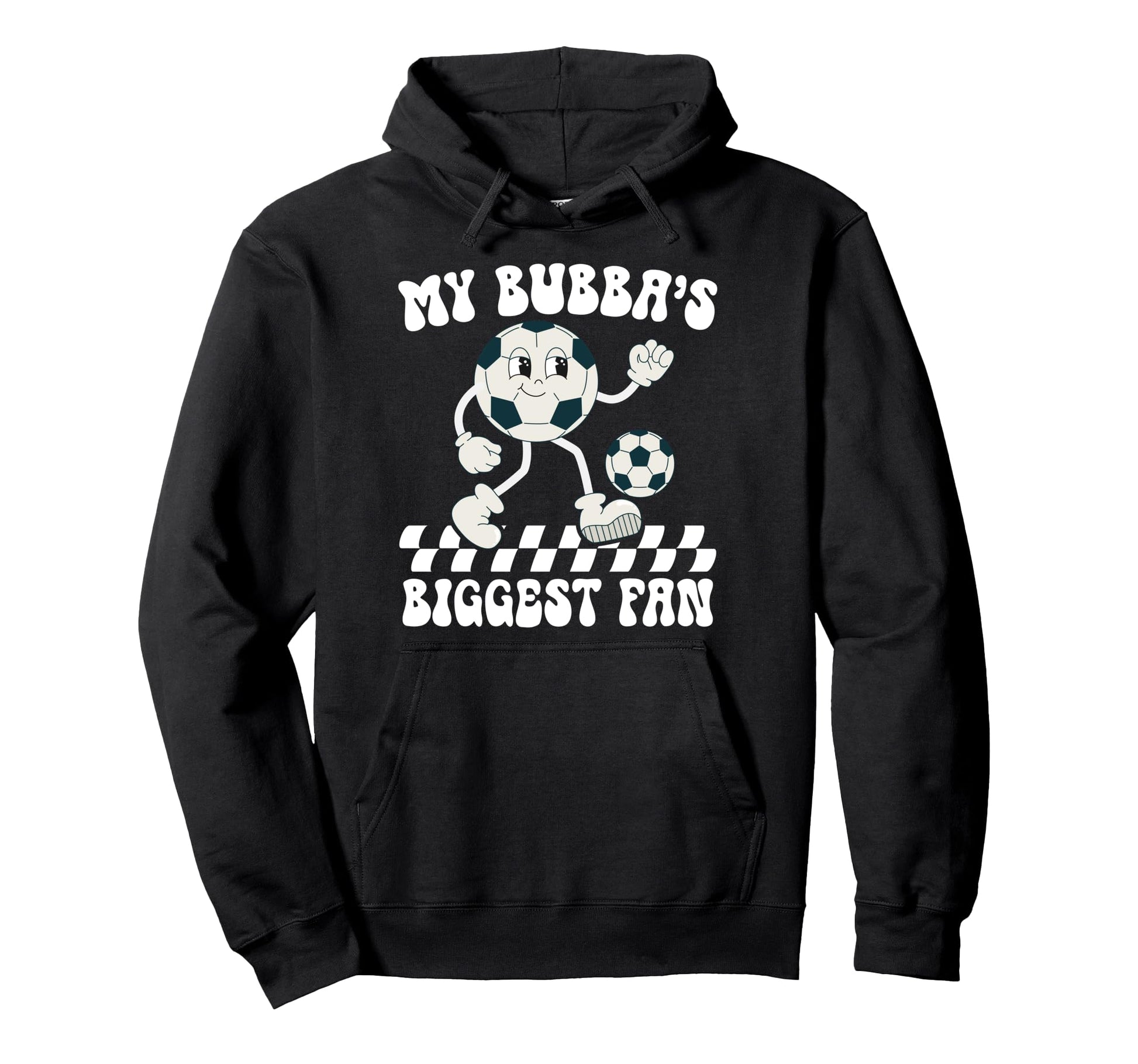 Bubbas Biggest Fan Soccer Brother Soccer Hoodie - Minimalist Print Unisex - T-Shirt, Sweatshirt, Hoodie