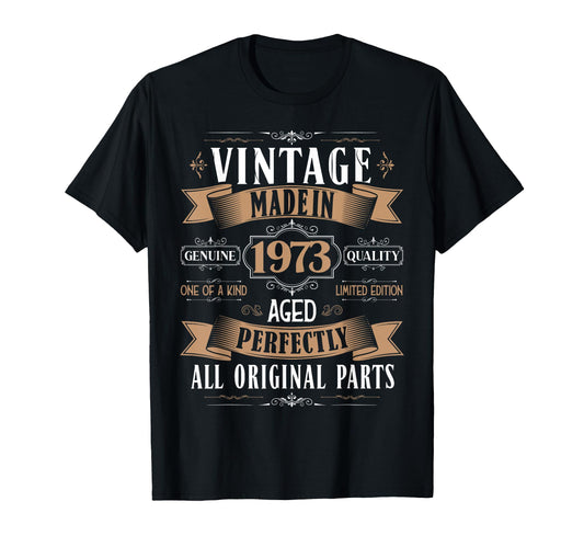 52Nd Birthday Born 1973 52 Years Old T-Shirt - Trendy Graphic for Adults - T-Shirt, Sweatshirt, Hoodie