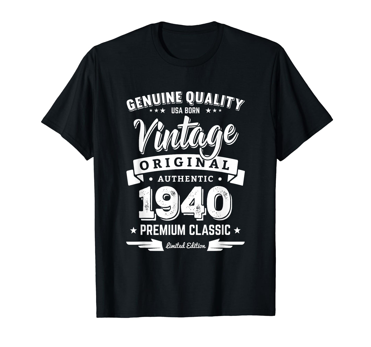 Born 1940 Birthday Made 1940 Shirts T-Shirt - Aesthetic Graphic for Adults - T-Shirt, Sweatshirt, Hoodie