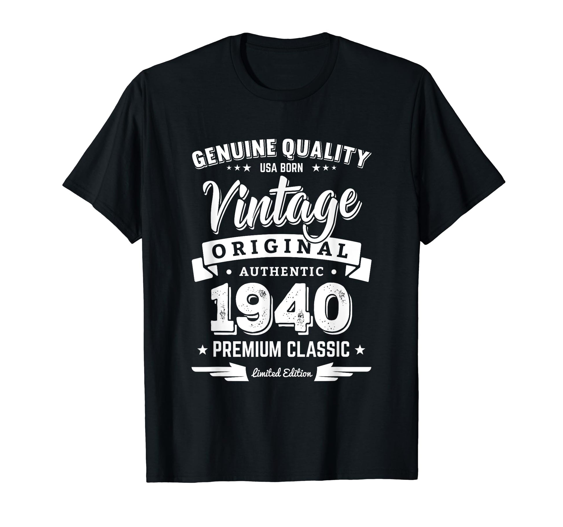 Born 1940 Birthday Made 1940 Shirts T-Shirt - Aesthetic Graphic for Adults - T-Shirt, Sweatshirt, Hoodie