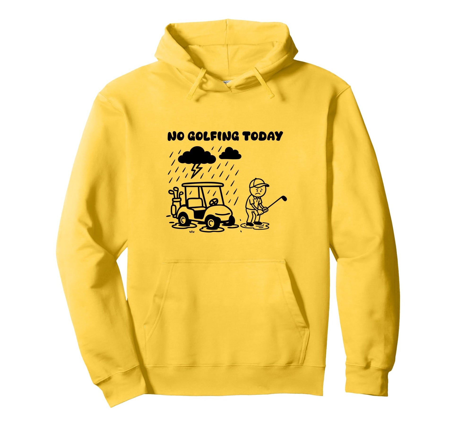 No Golfing Today Funny Golf Golfer Dad Hoodie - Minimalist Print Unisex - T-Shirt, Sweatshirt, Hoodie