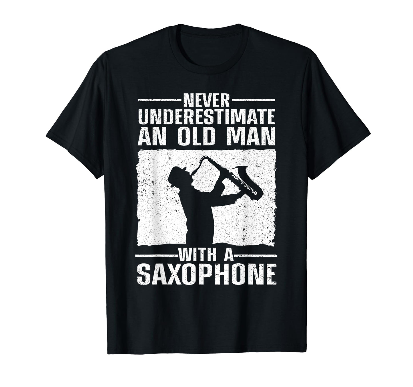 Funny Saxophone Dad Jazz Music T-Shirt - Fun Novelty Design for Adults - T-Shirt, Sweatshirt, Hoodie